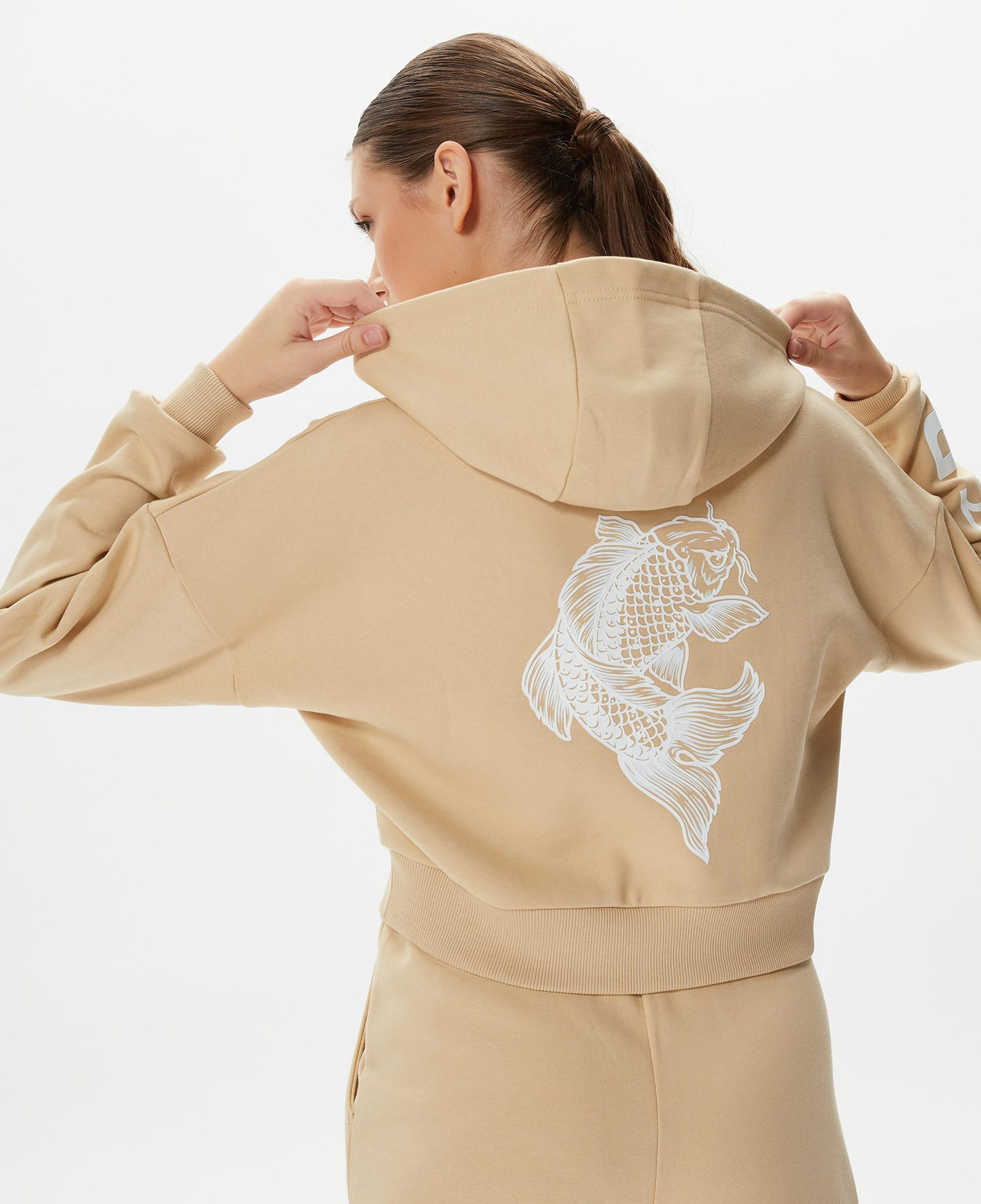 UNITED4 Kadın Kahverengi Sweatshirt