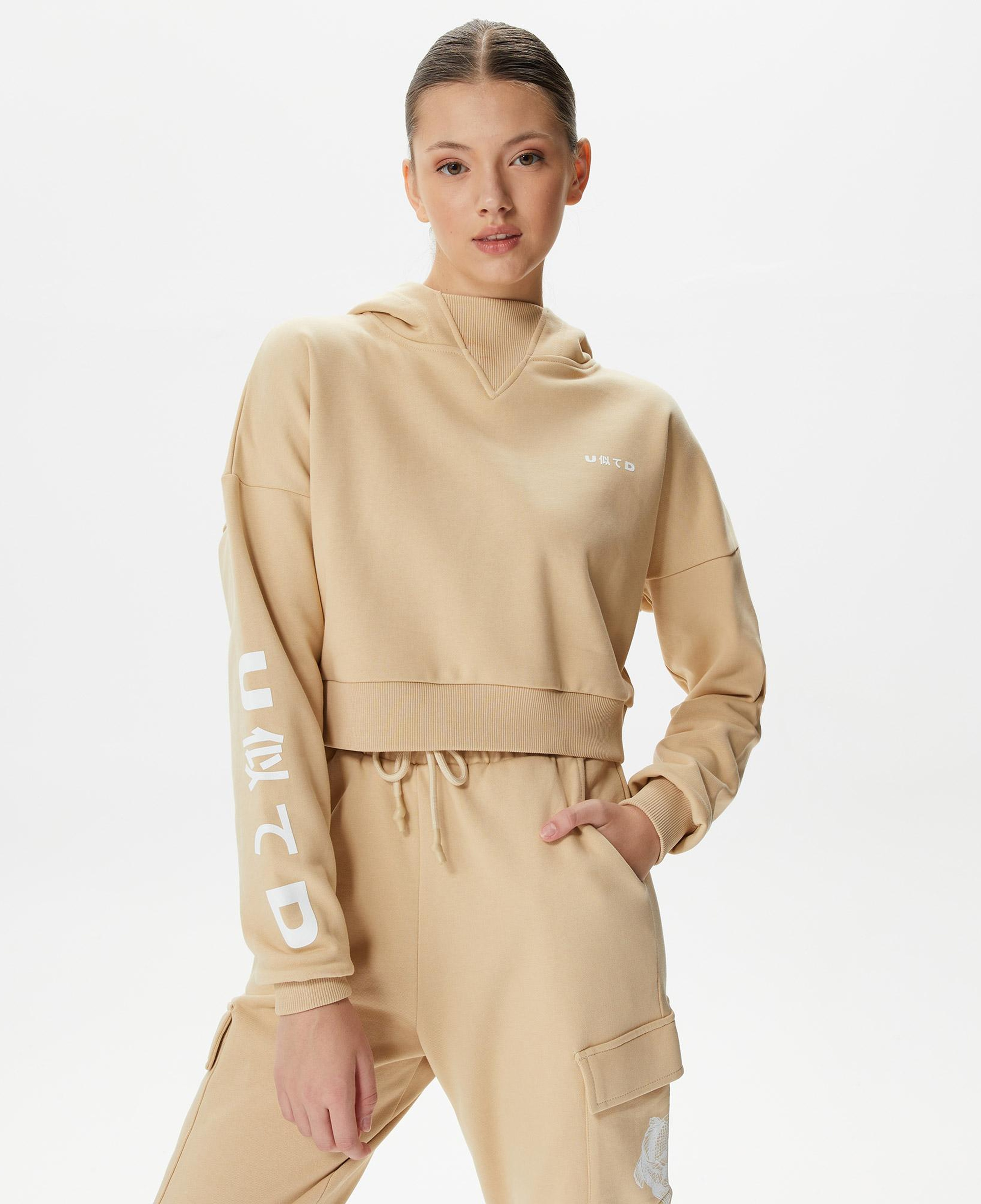 UNITED4 Kadın Kahverengi Sweatshirt