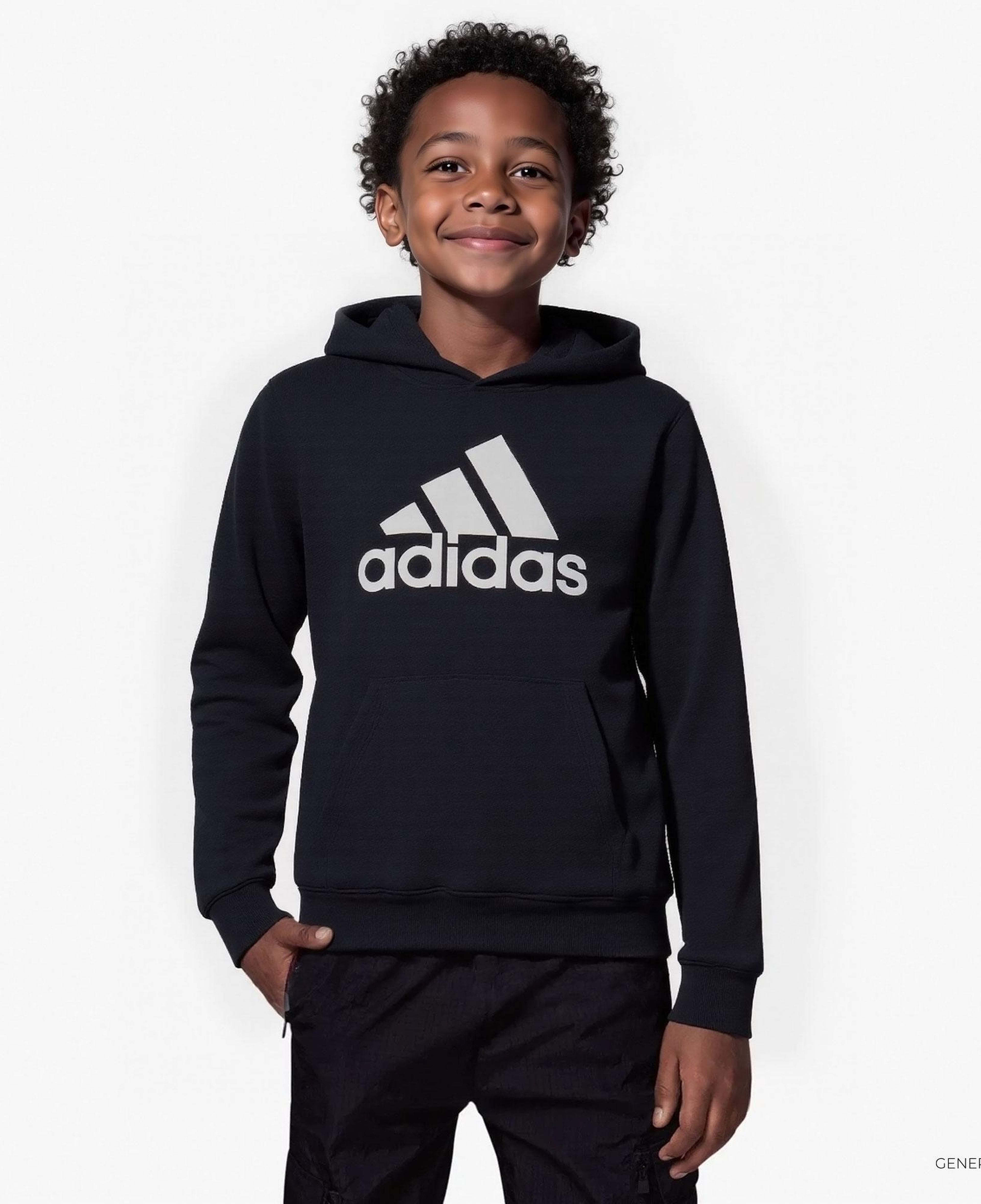 Adidas Big Logo Essentials Çocuk Siyah Sweatshirt