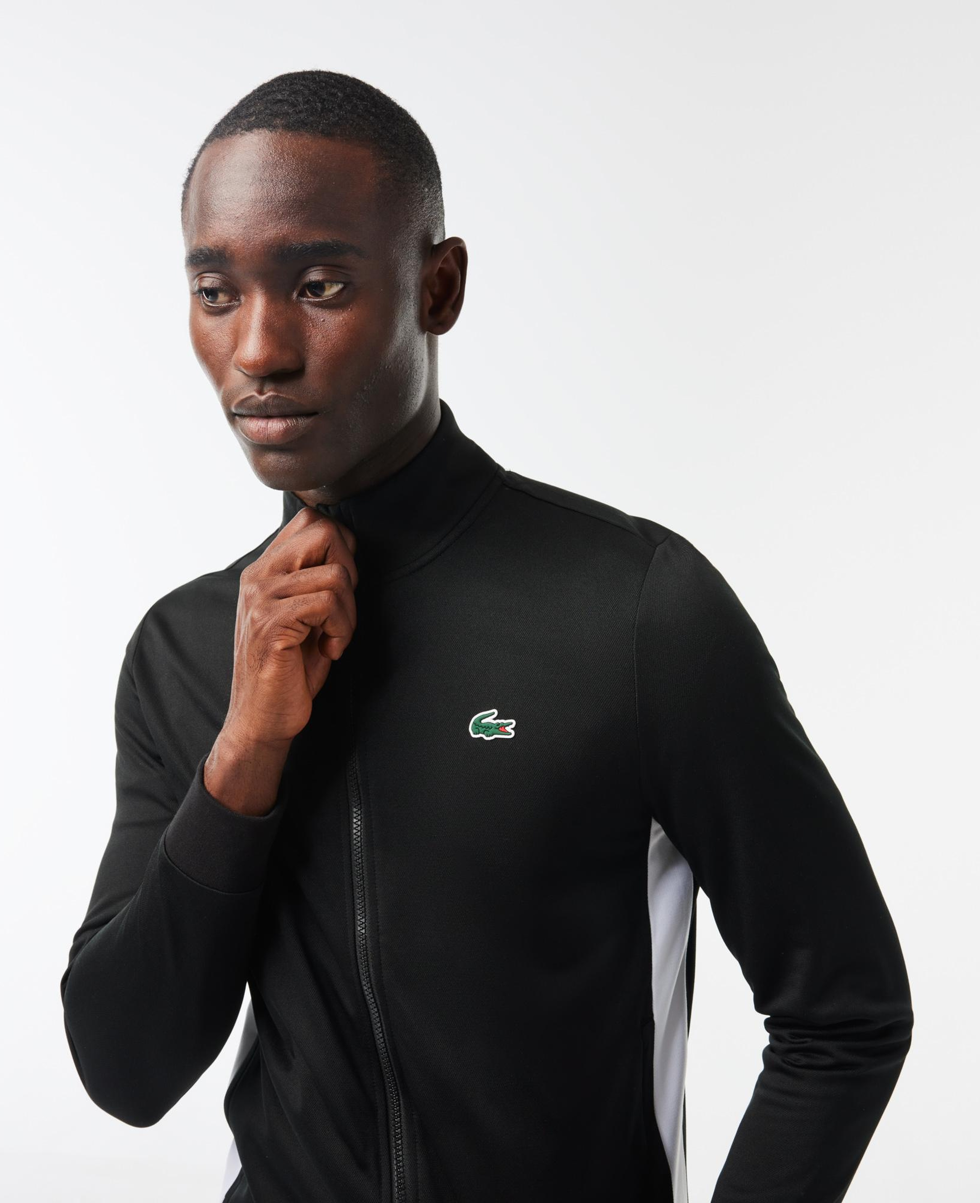SPORT Erkek Classic Fit Fermuarlı Siyah Sweatshirt