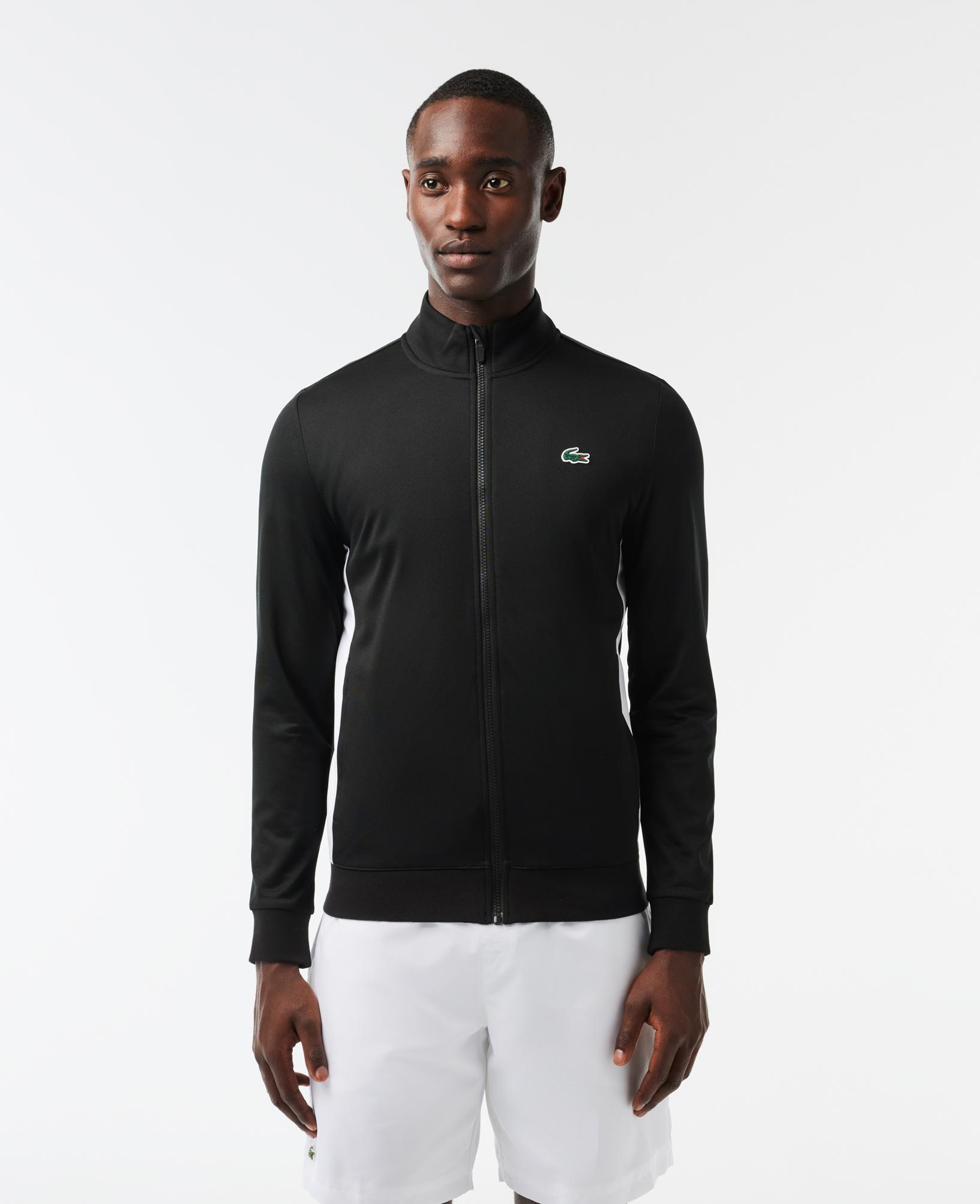 SPORT Erkek Classic Fit Fermuarlı Siyah Sweatshirt