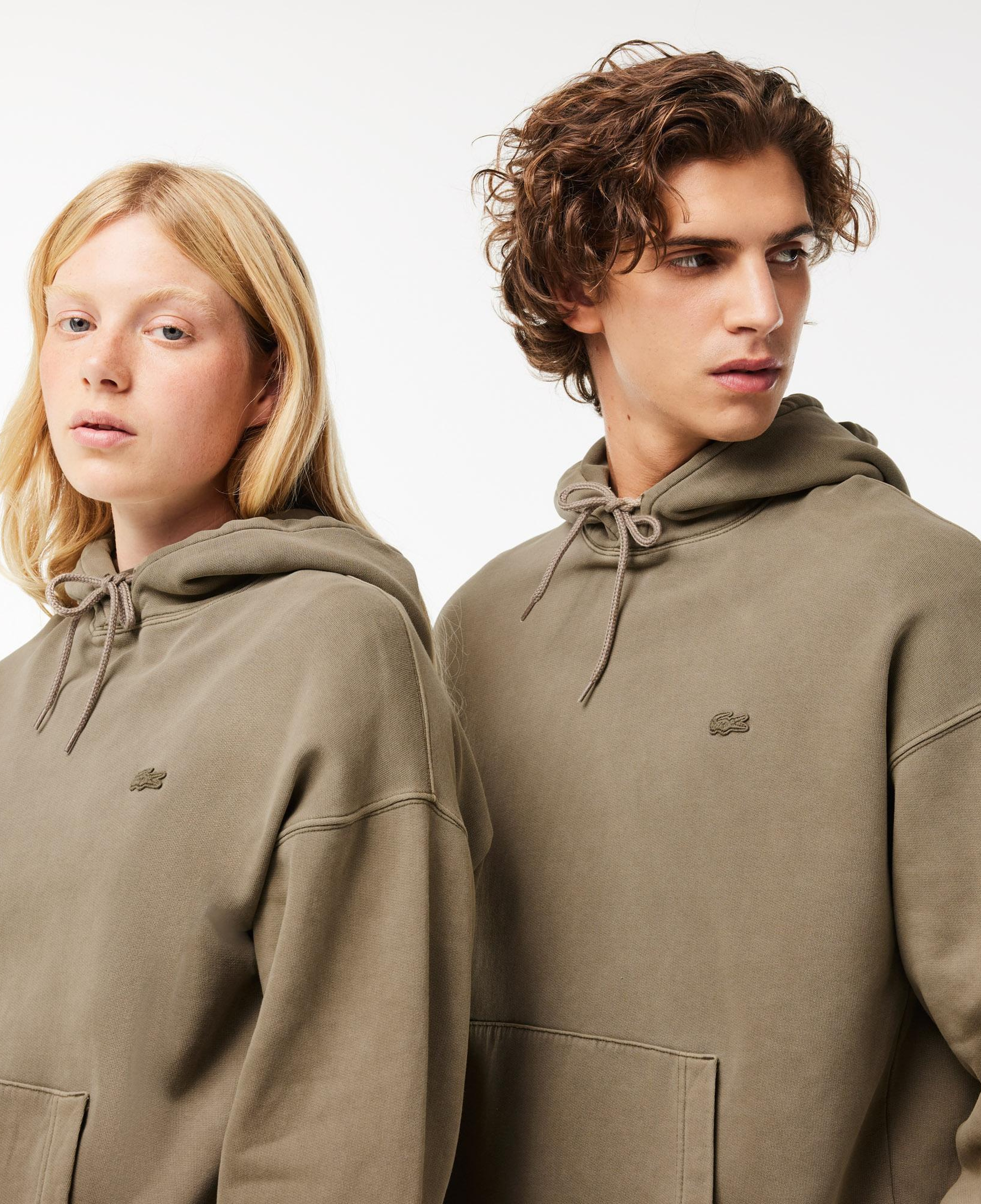 Neo Heritage Unisex Loose Fit Kapüşonlu Yeşil Sweatshirt