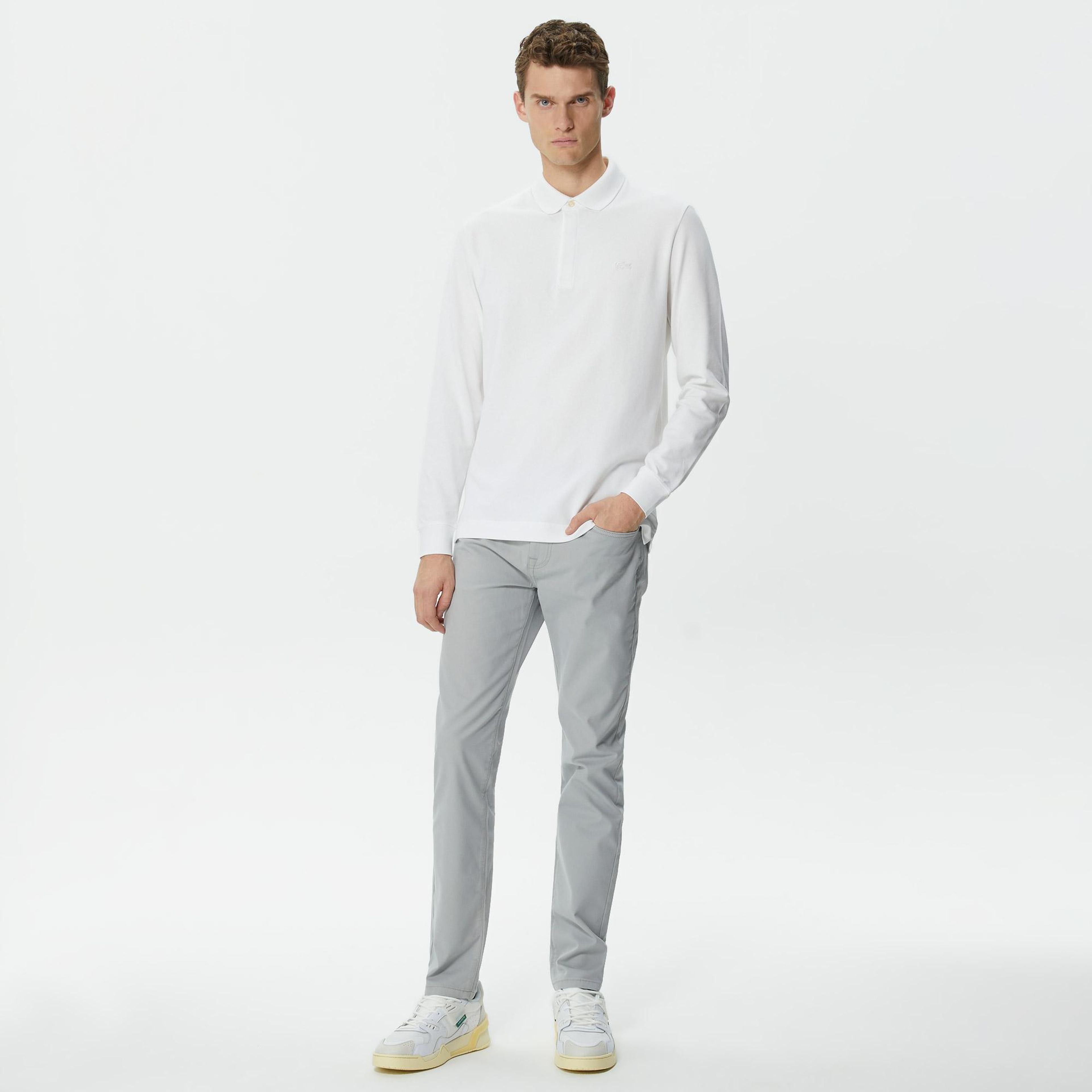 Erkek Slim Fit Gri Pantolon