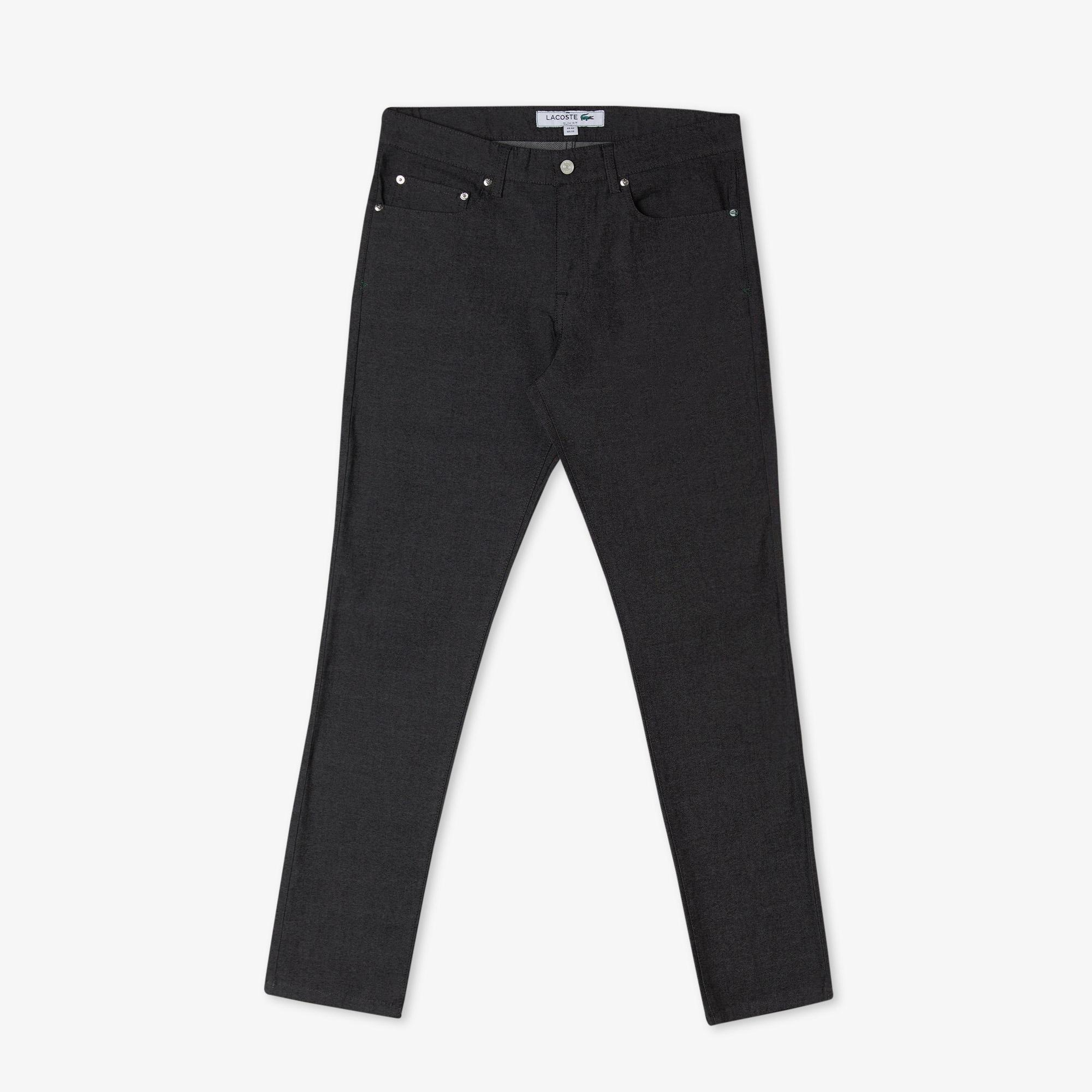 Erkek Slim Fit Siyah Pantolon
