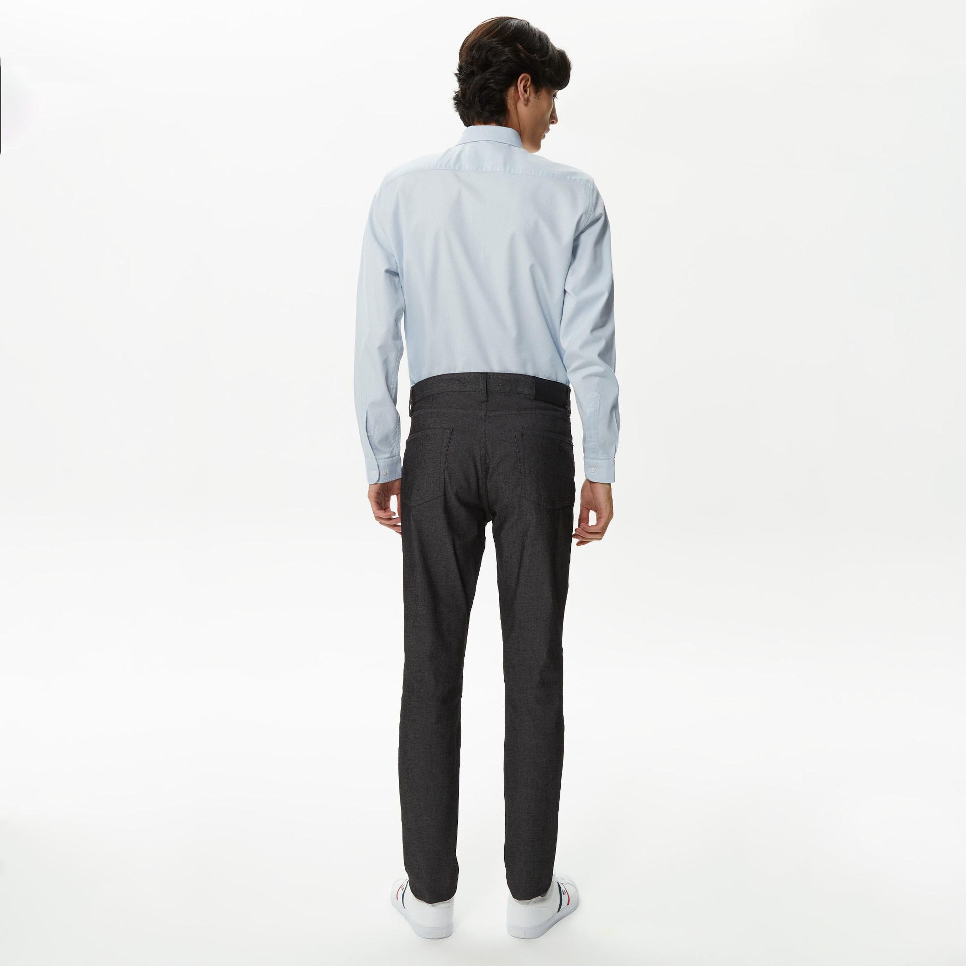 Erkek Slim Fit Siyah Pantolon