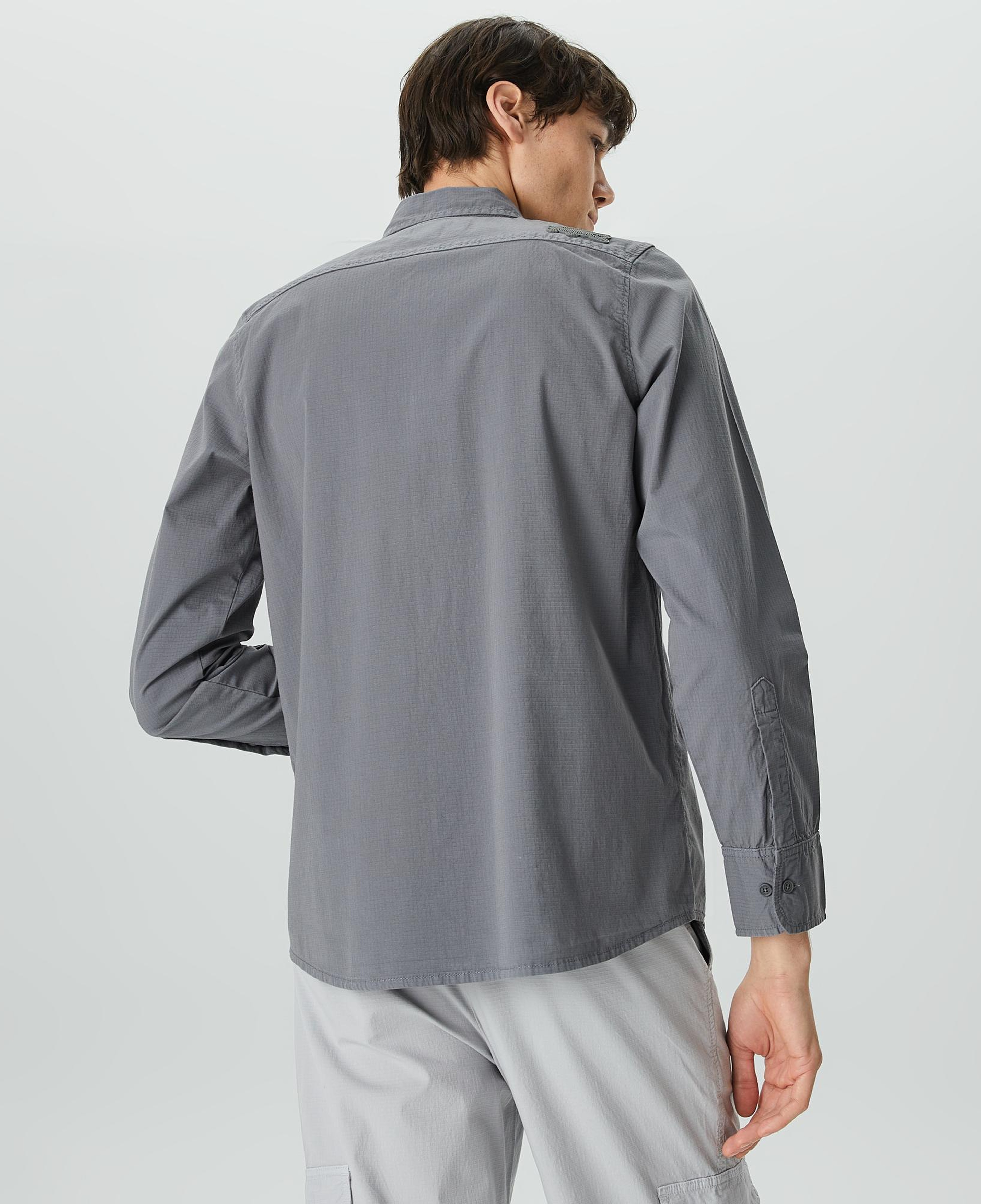 Lacoste X House of SuperStep Erkek Gri Gömlek