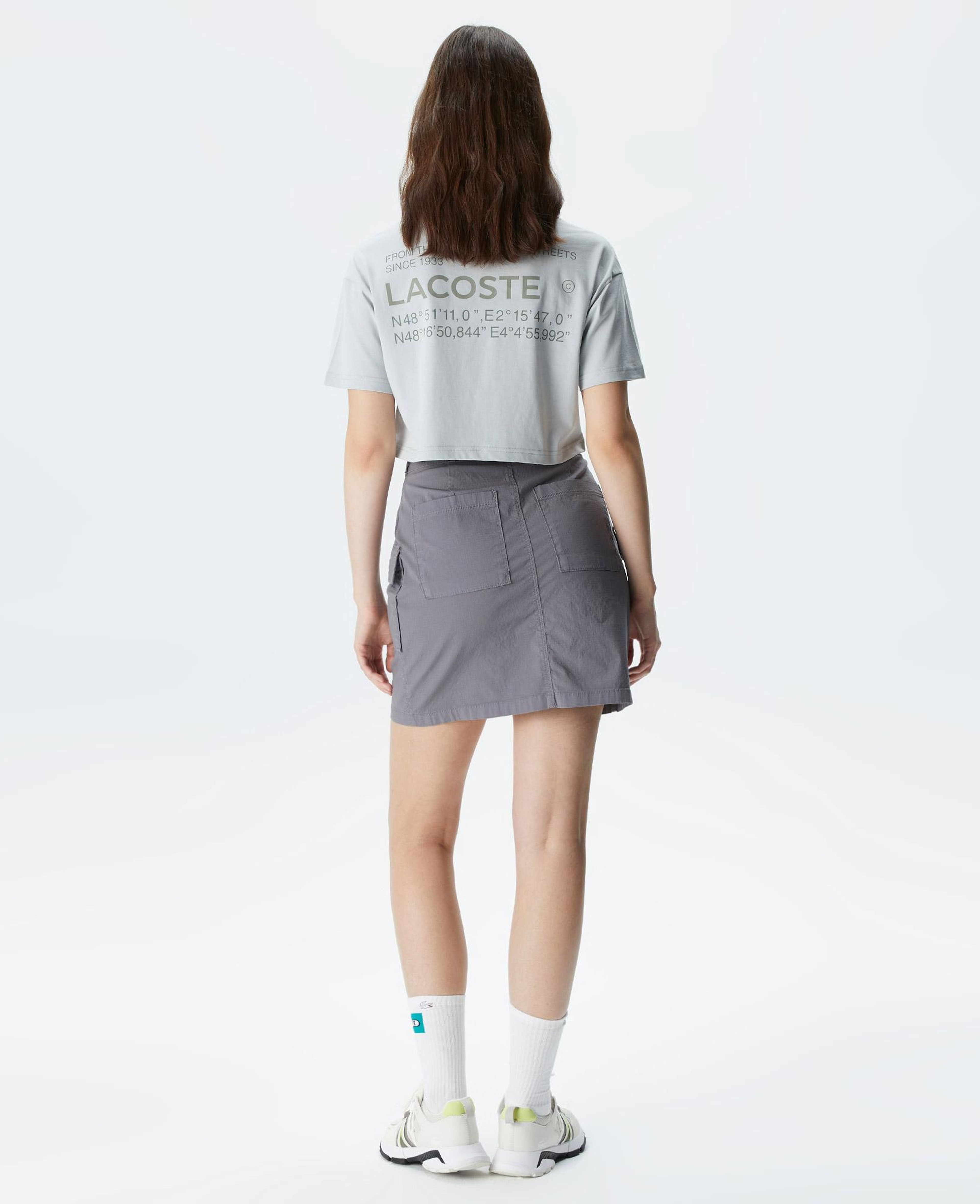 Lacoste House of SuperStep X Lacoste Kadın Gri Etek