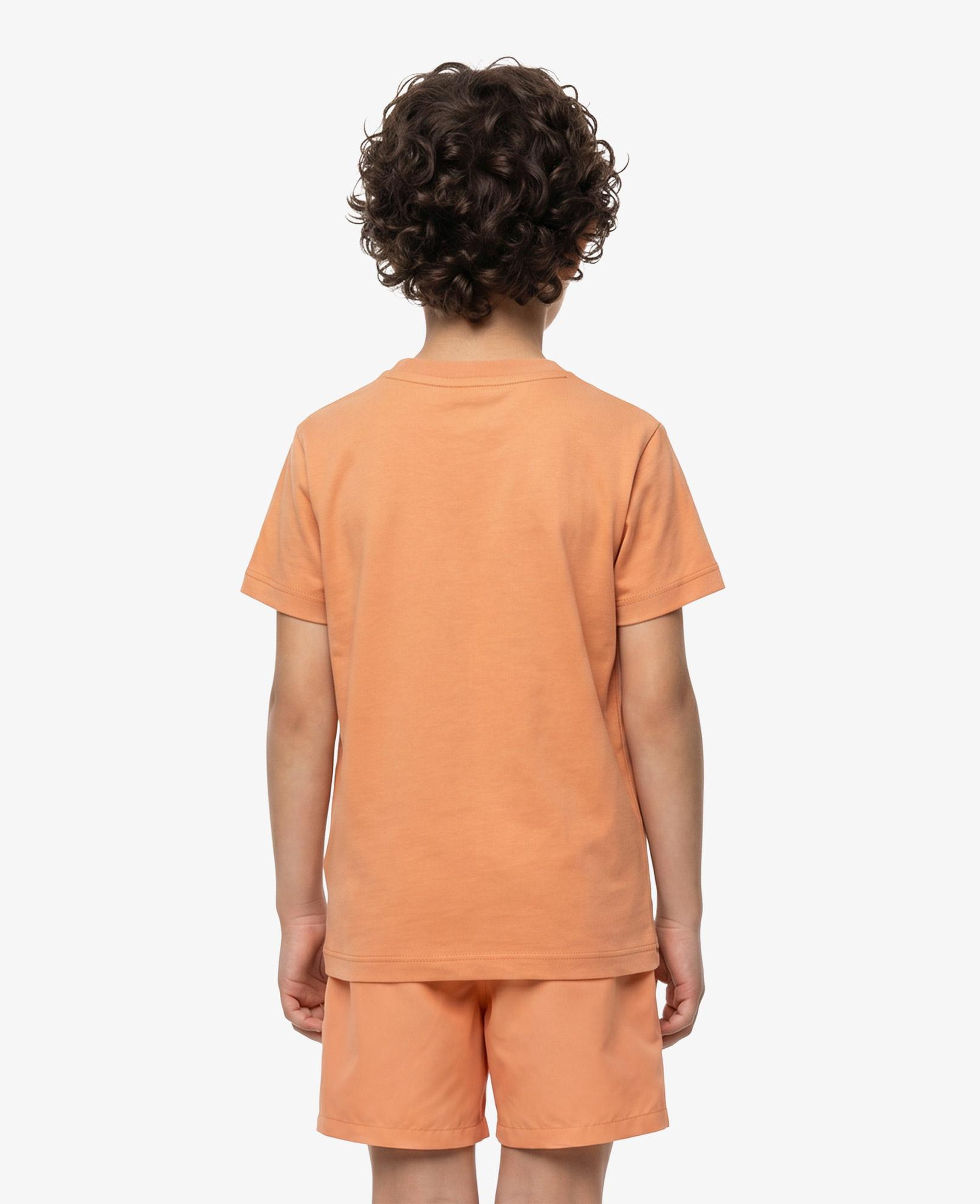 Çocuk Bisiklet Yaka Turuncu T-Shirt