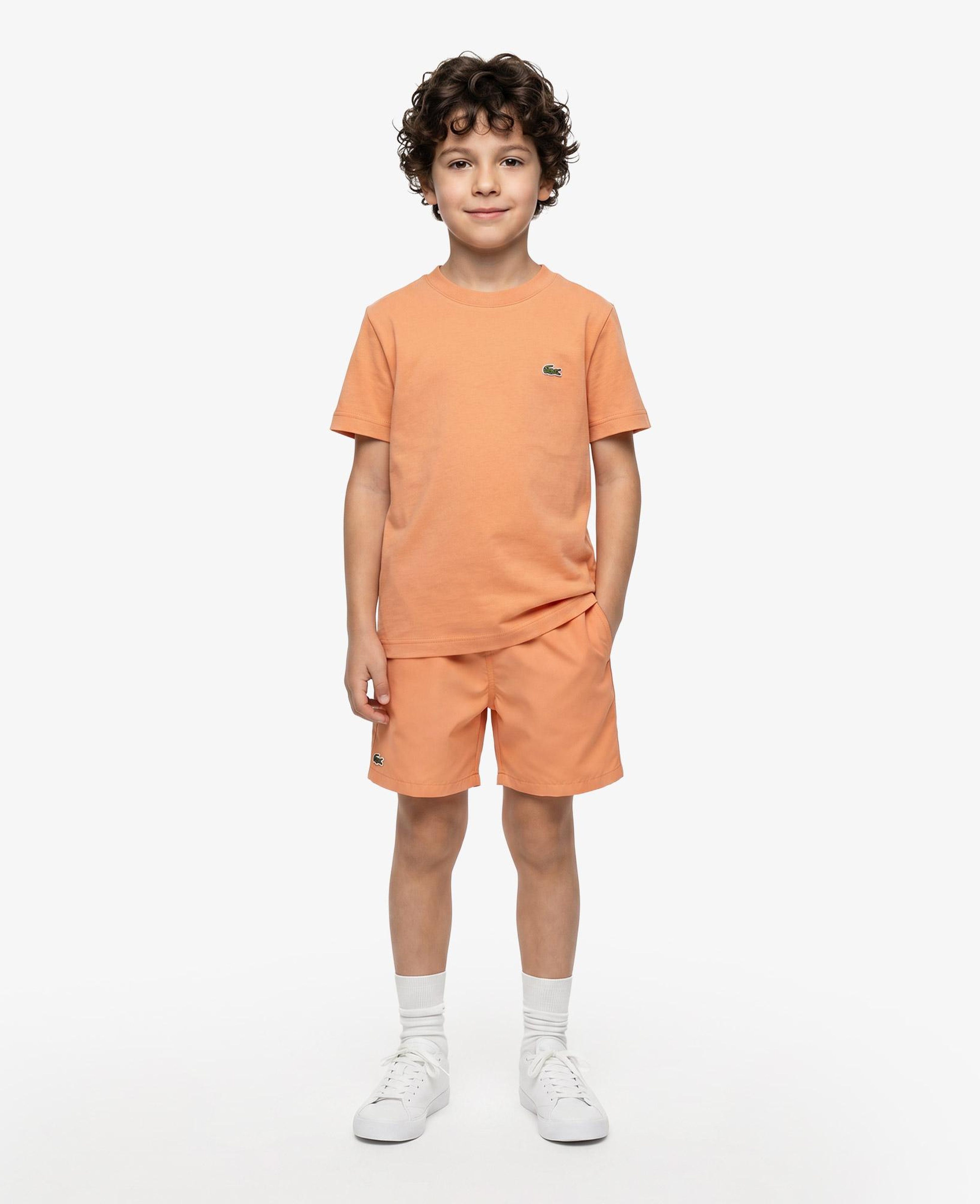 Çocuk Bisiklet Yaka Turuncu T-Shirt