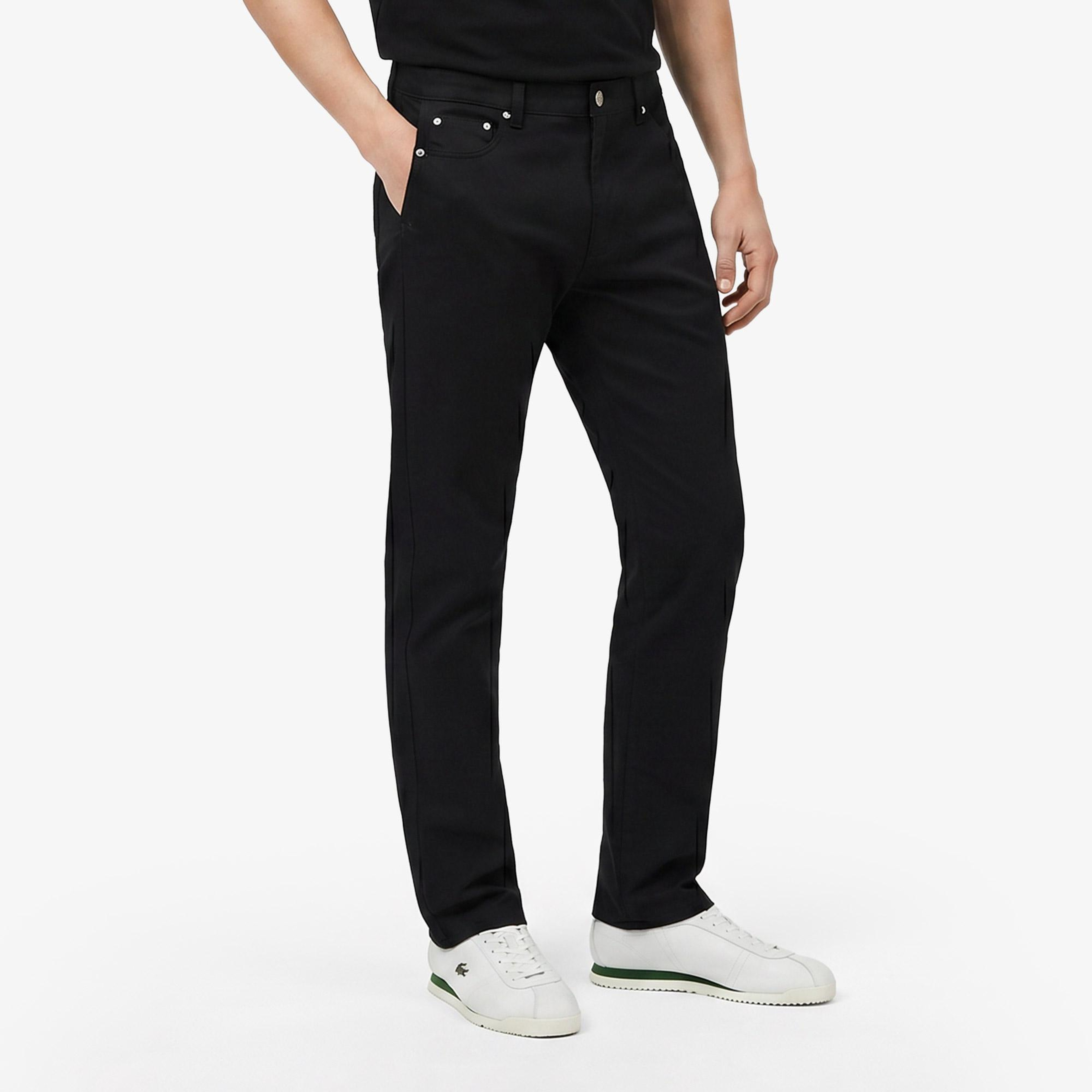 Erkek Slim Fit Siyah Jean Pantolon