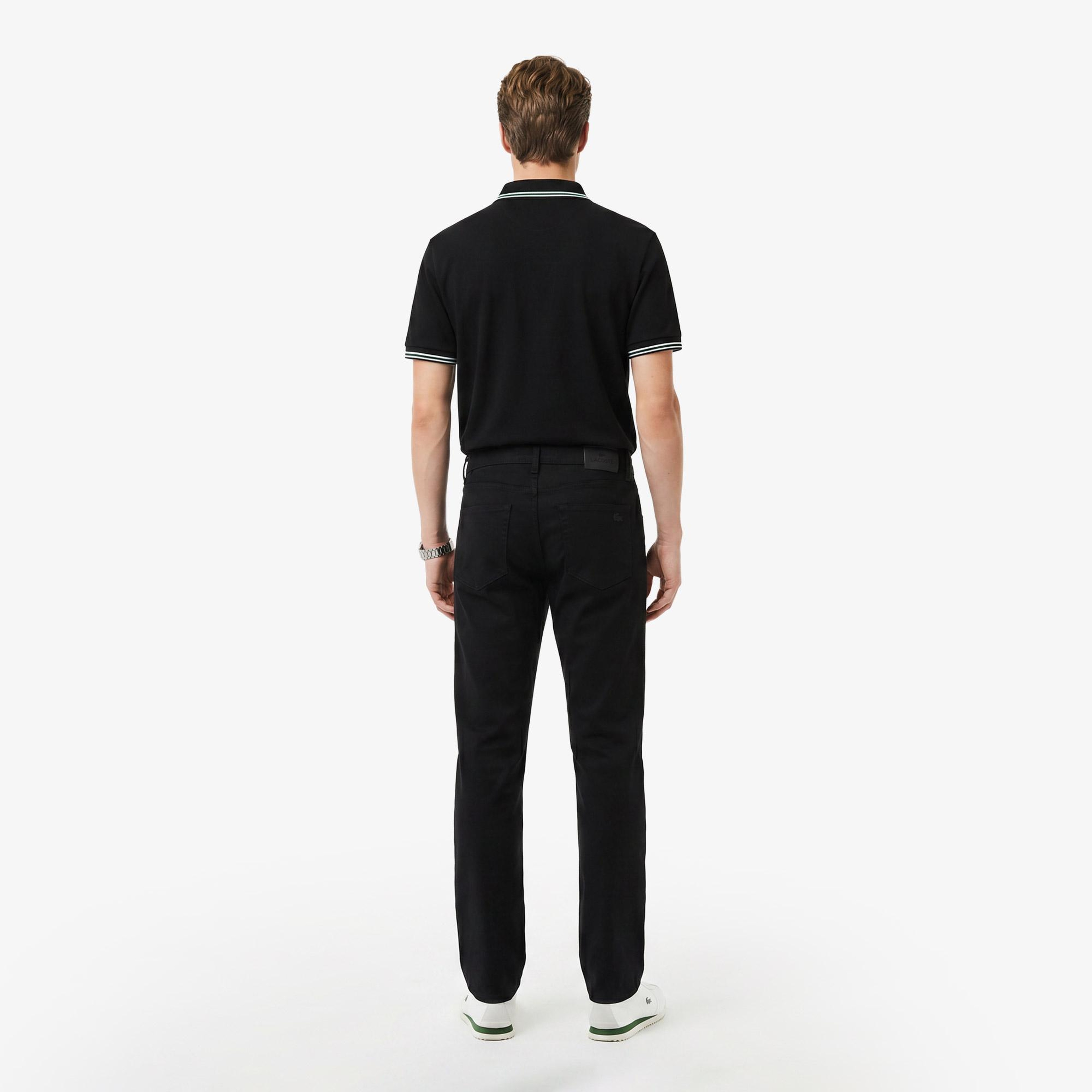 Erkek Slim Fit Siyah Jean Pantolon