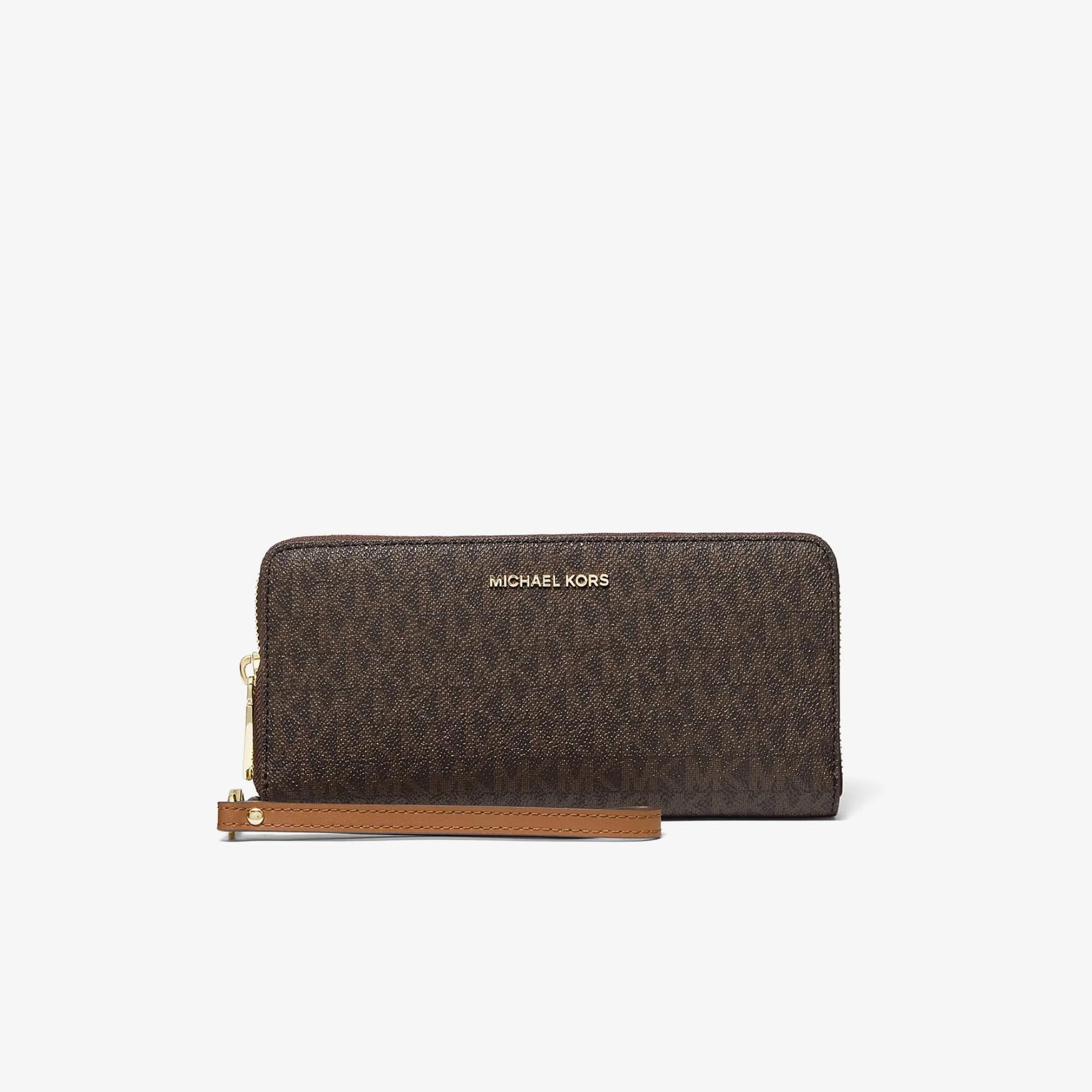Michael Kors Travel Continental Kadın Kahverengi Cüzdan