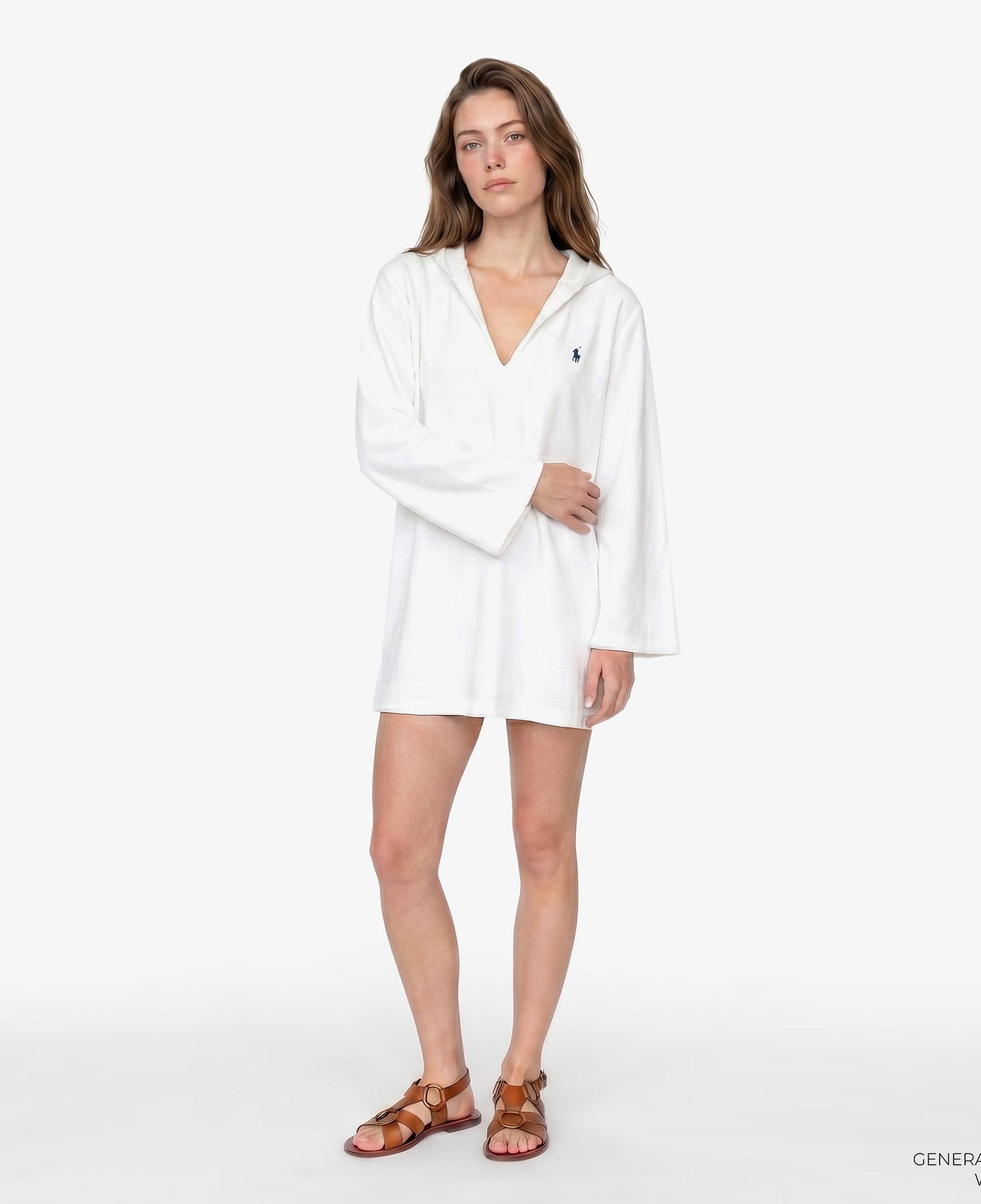 Polo Ralph Lauren Hooded Tunic Kadın Beyaz Pareo