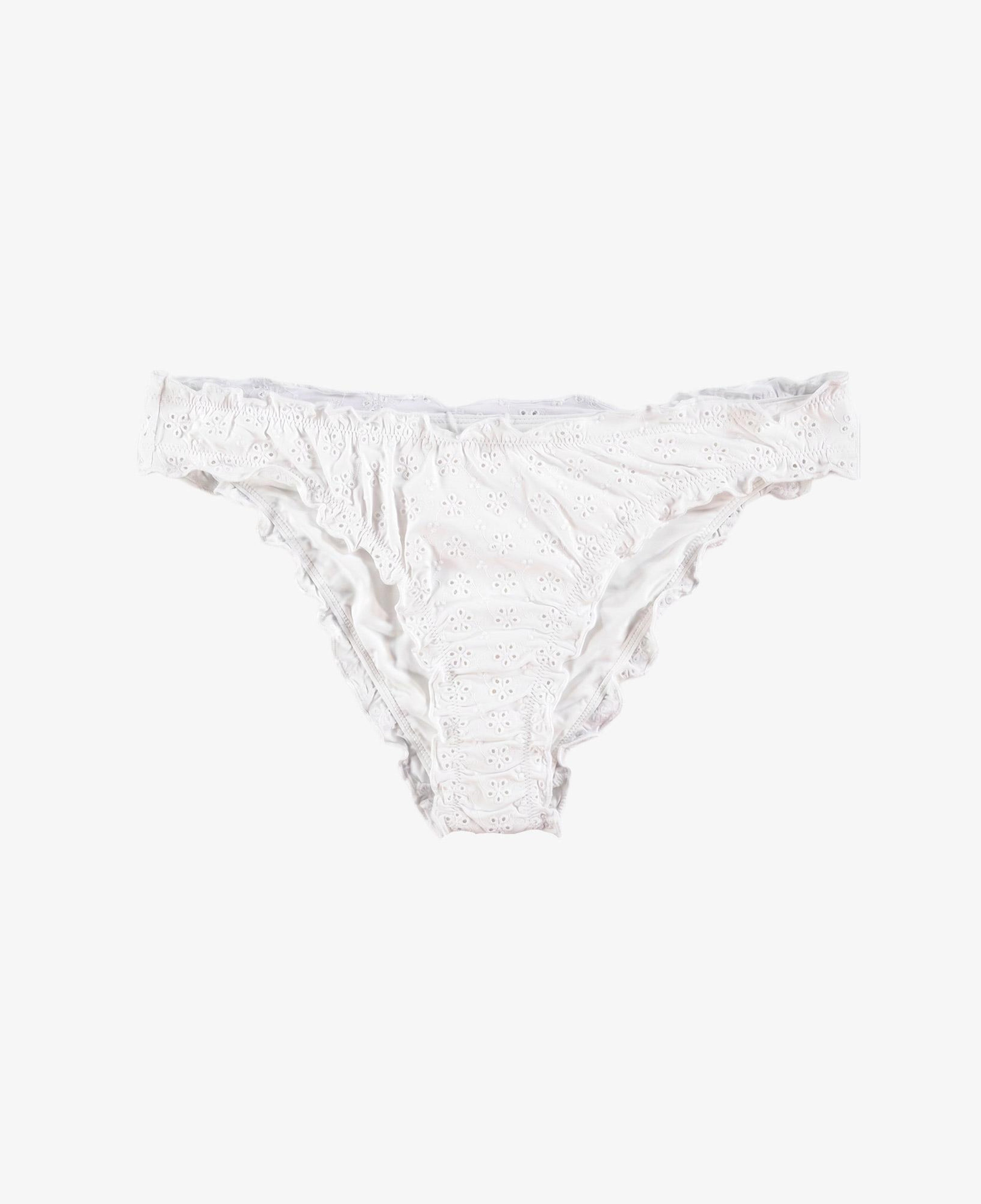 Polo Ralph Lauren Ruffle High Leg Scoop Kadın Beyaz Bikini Altı