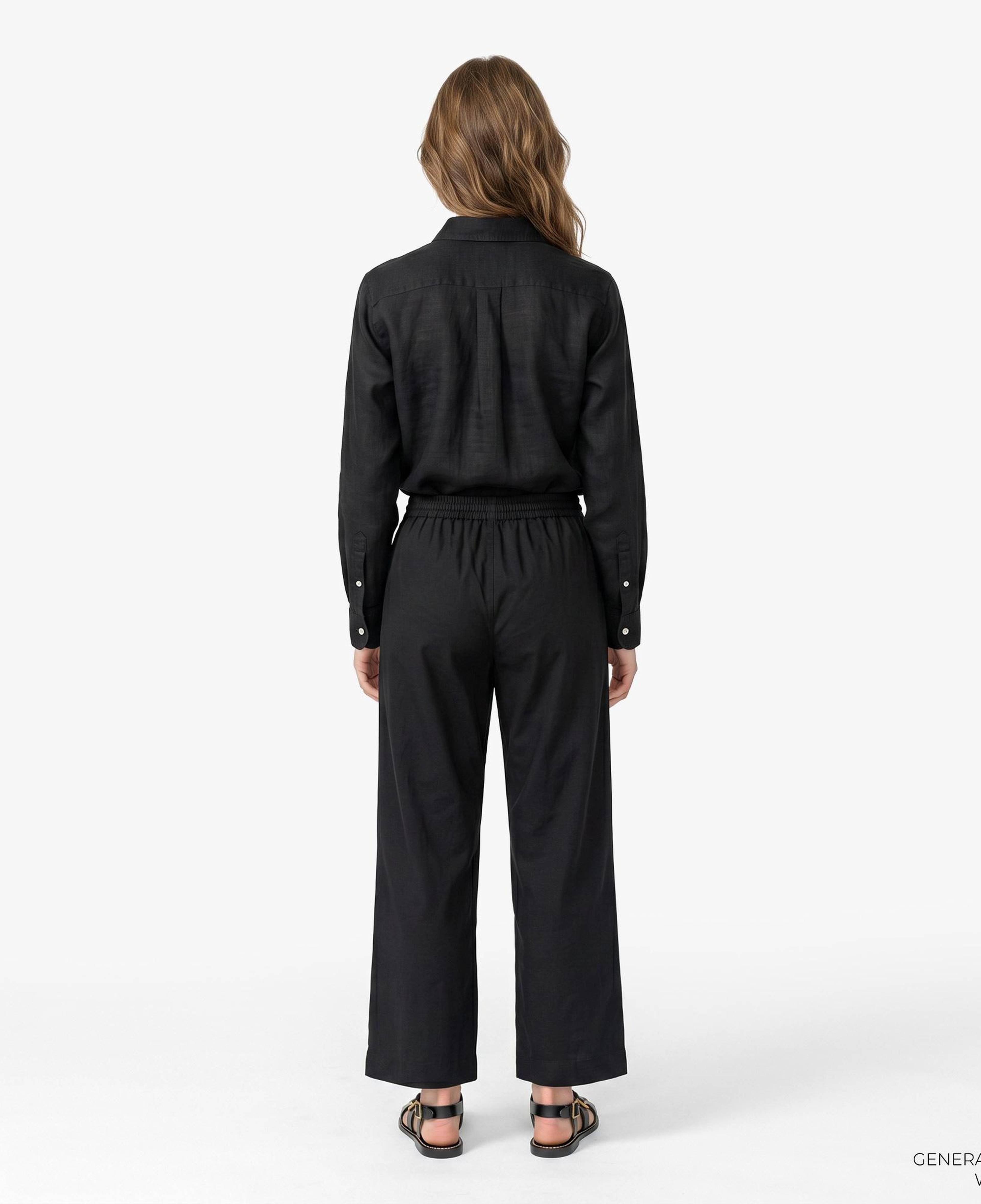 Polo Ralph Lauren Smocked Pull On Kadın Siyah Pantolon