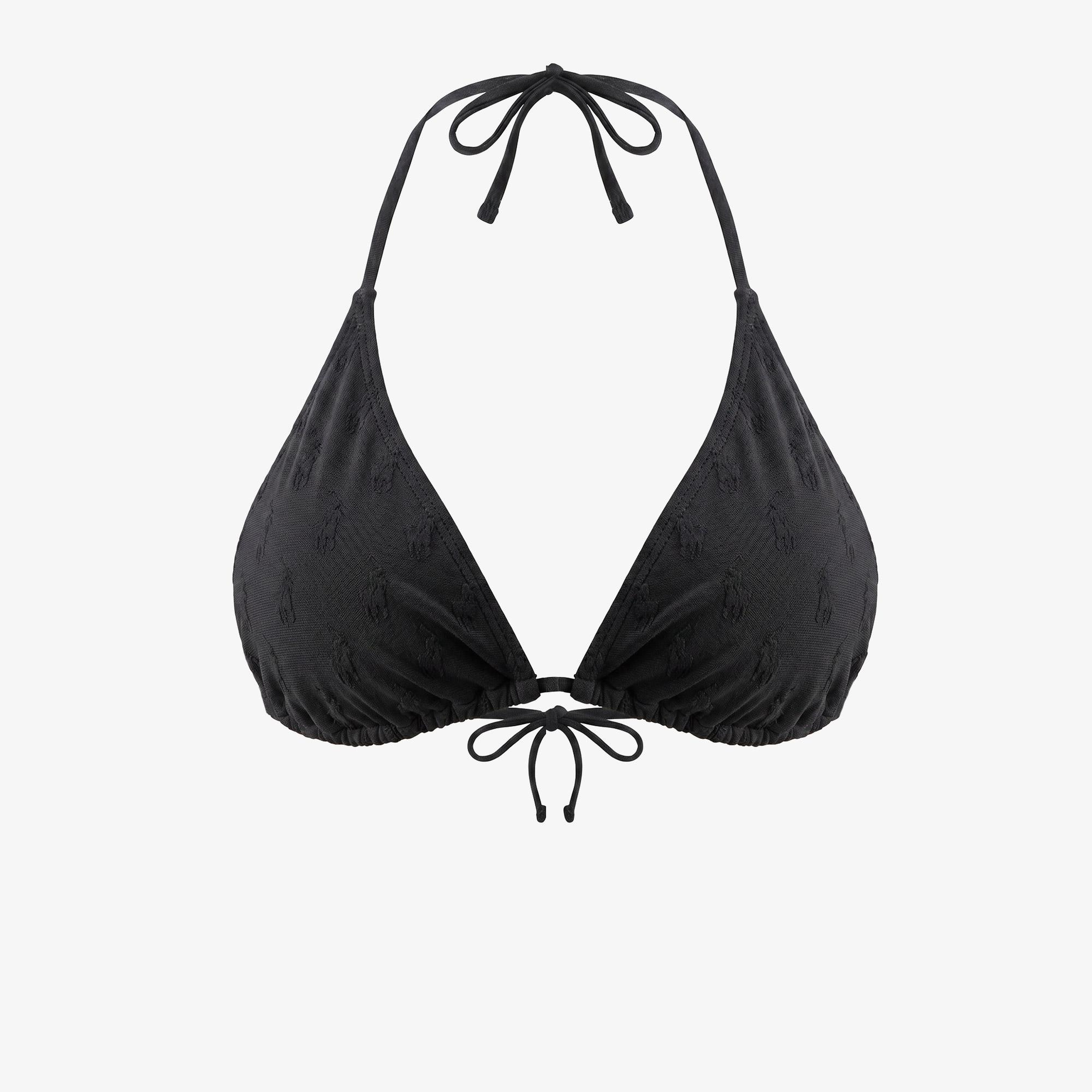 Polo Ralph Lauren Ricky Slider Triangle Kadın Siyah Bikini Üstü