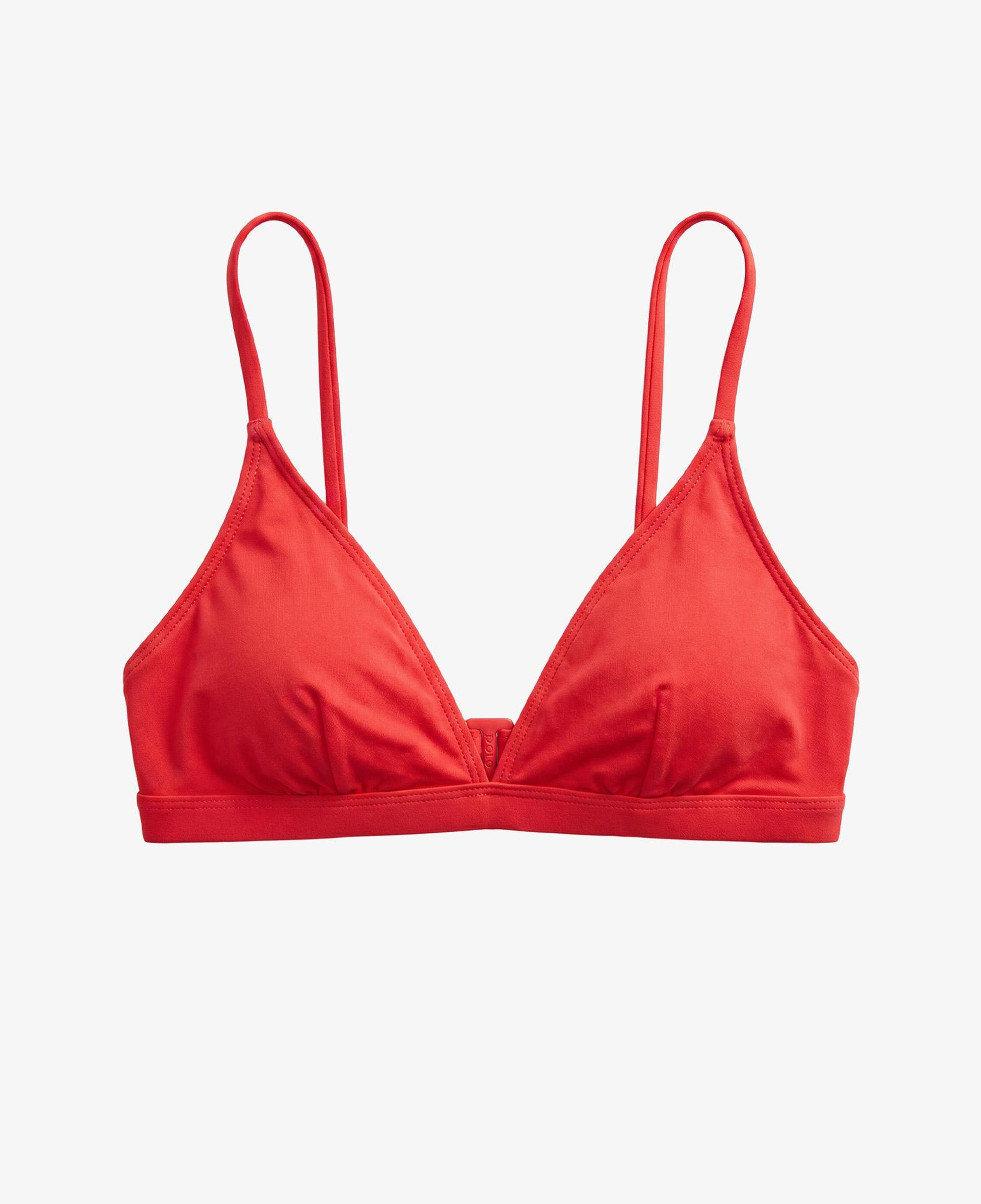 Polo Ralph Lauren V Yaka Kadın Kırmızı Bikini Üstü