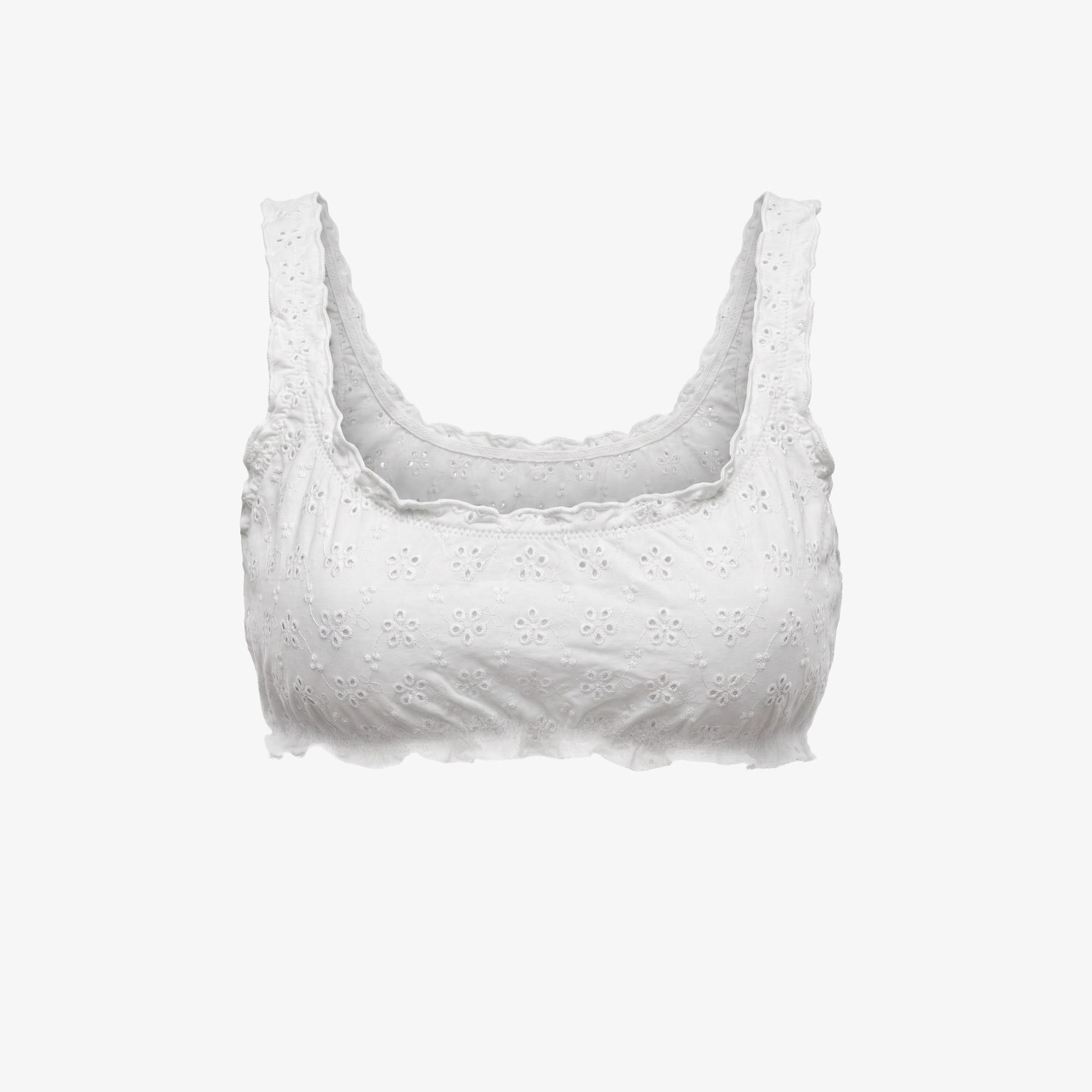 Polo Ralph Lauren Ruffle Kennedy Kadın Beyaz Bikini Üstü