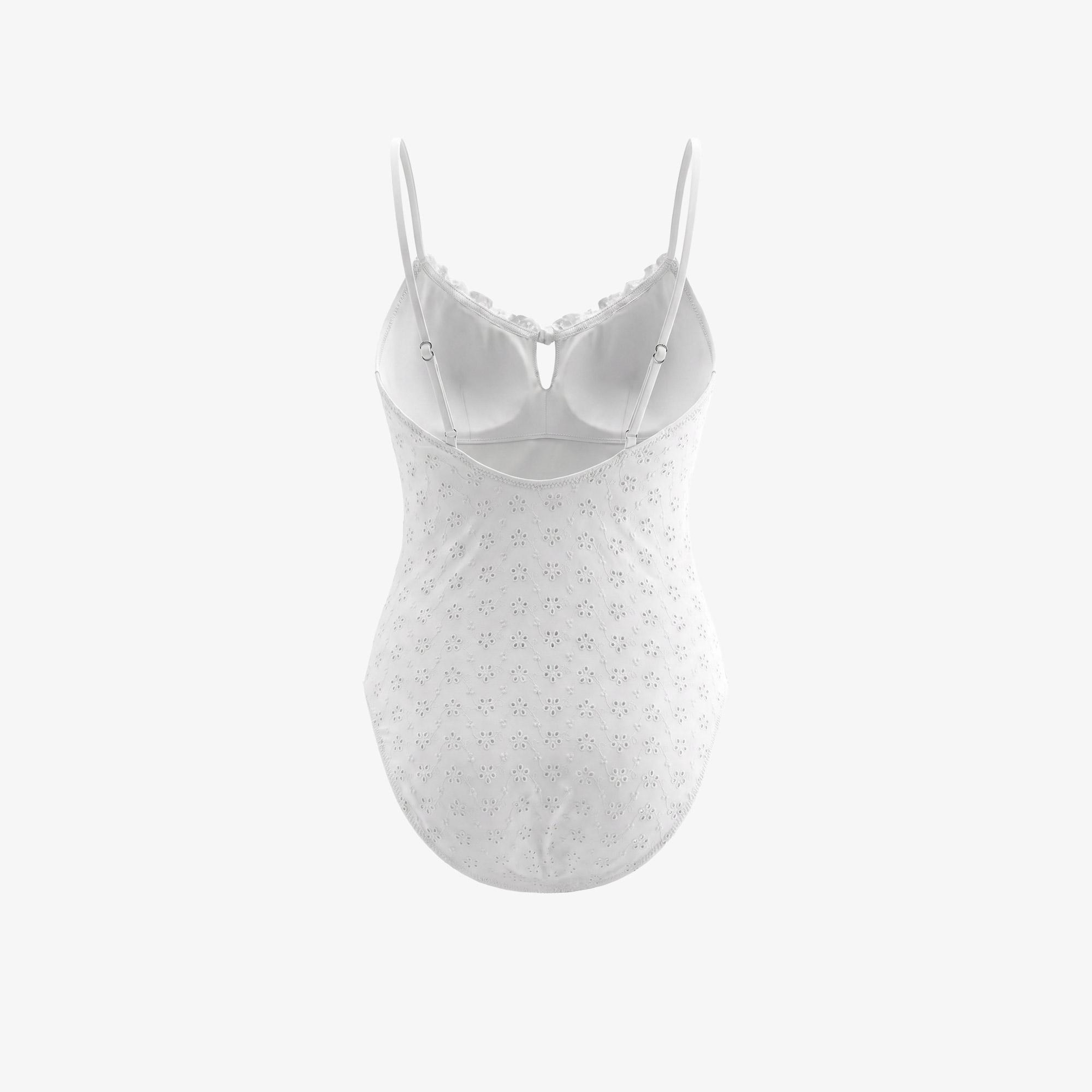 Polo Ralph Lauren Keyhole Lingerie Kadın Beyaz Mayo
