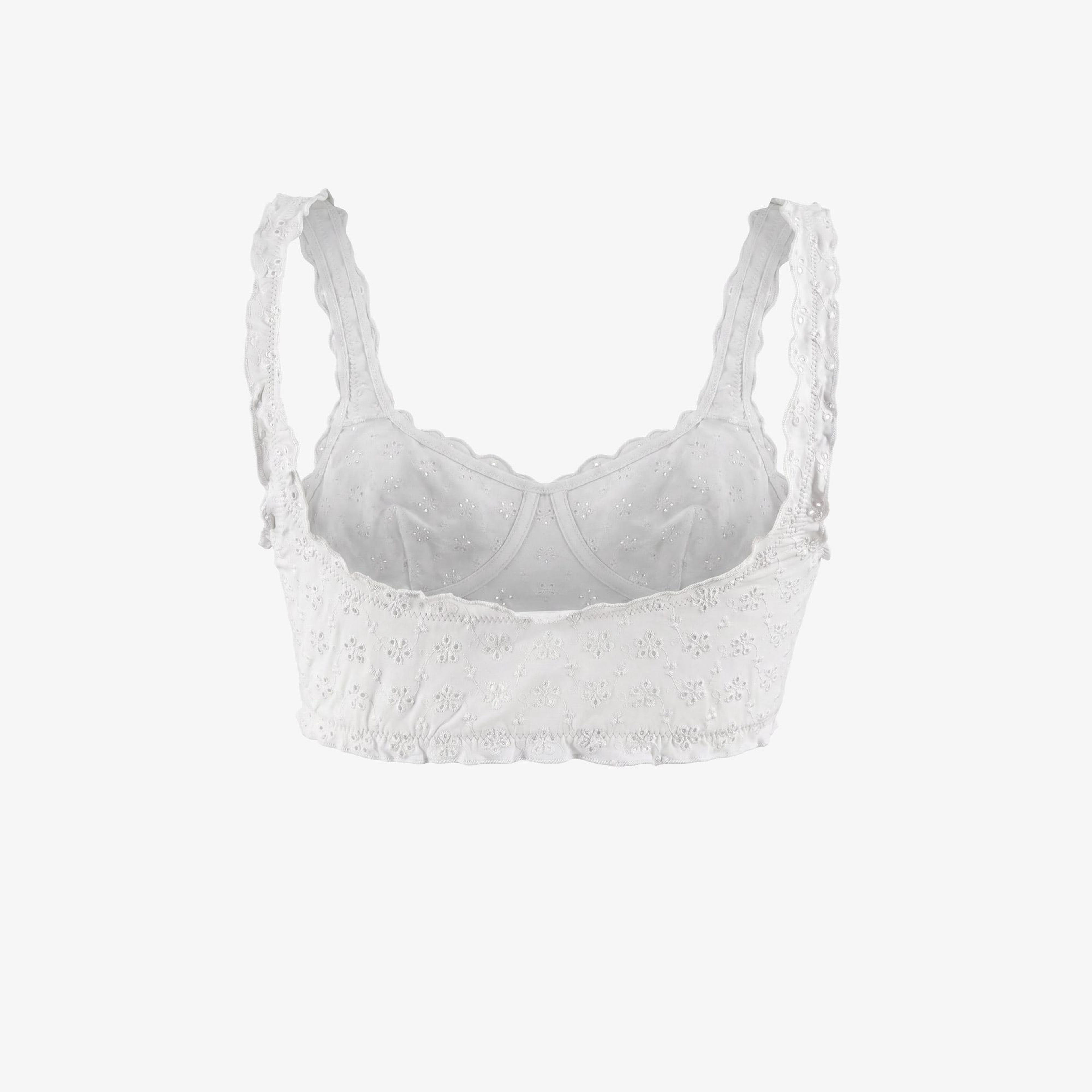 Polo Ralph Lauren Ruffle Kennedy Kadın Beyaz Bikini Üstü