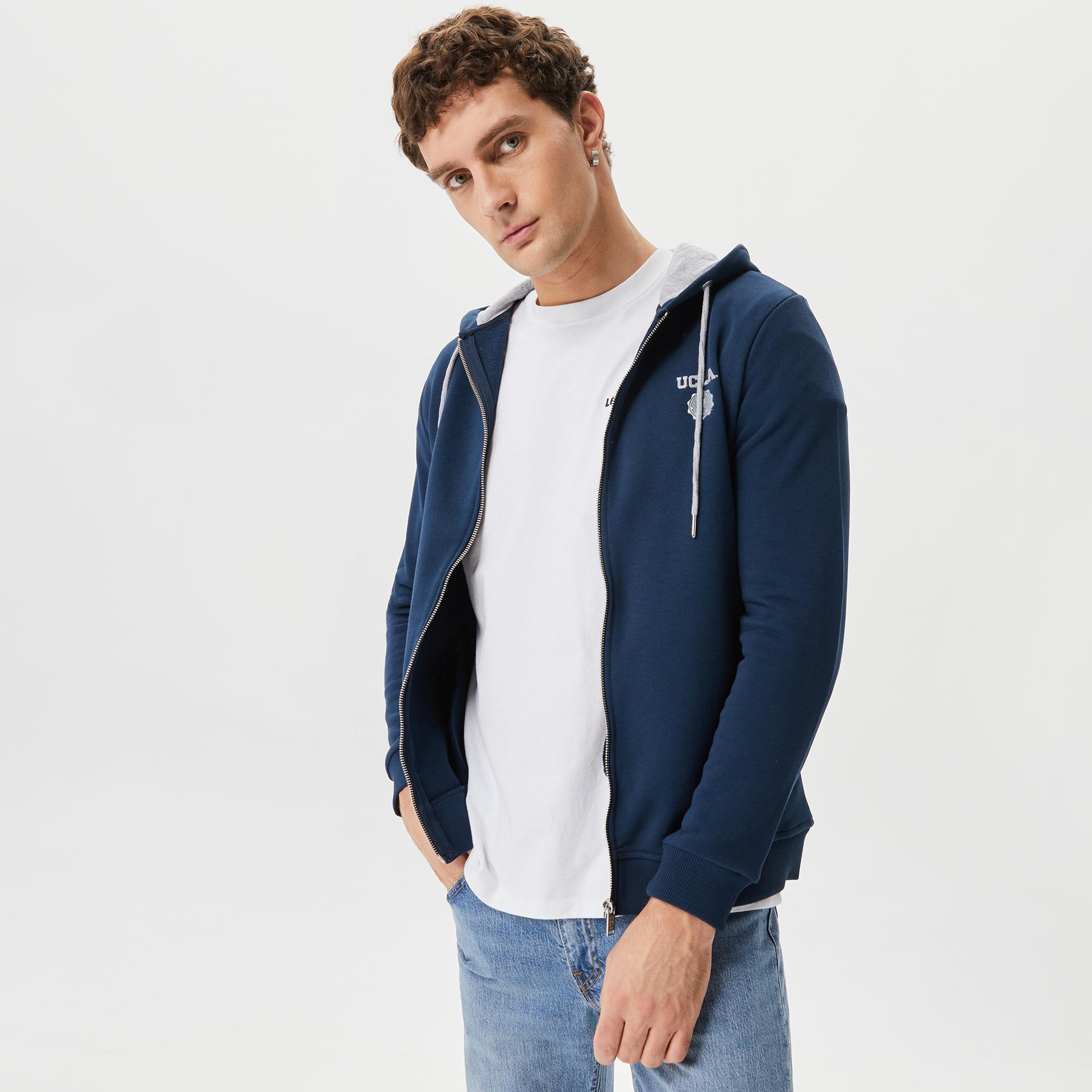 Ucla Hilgard Erkek Lacivert Sweatshirt