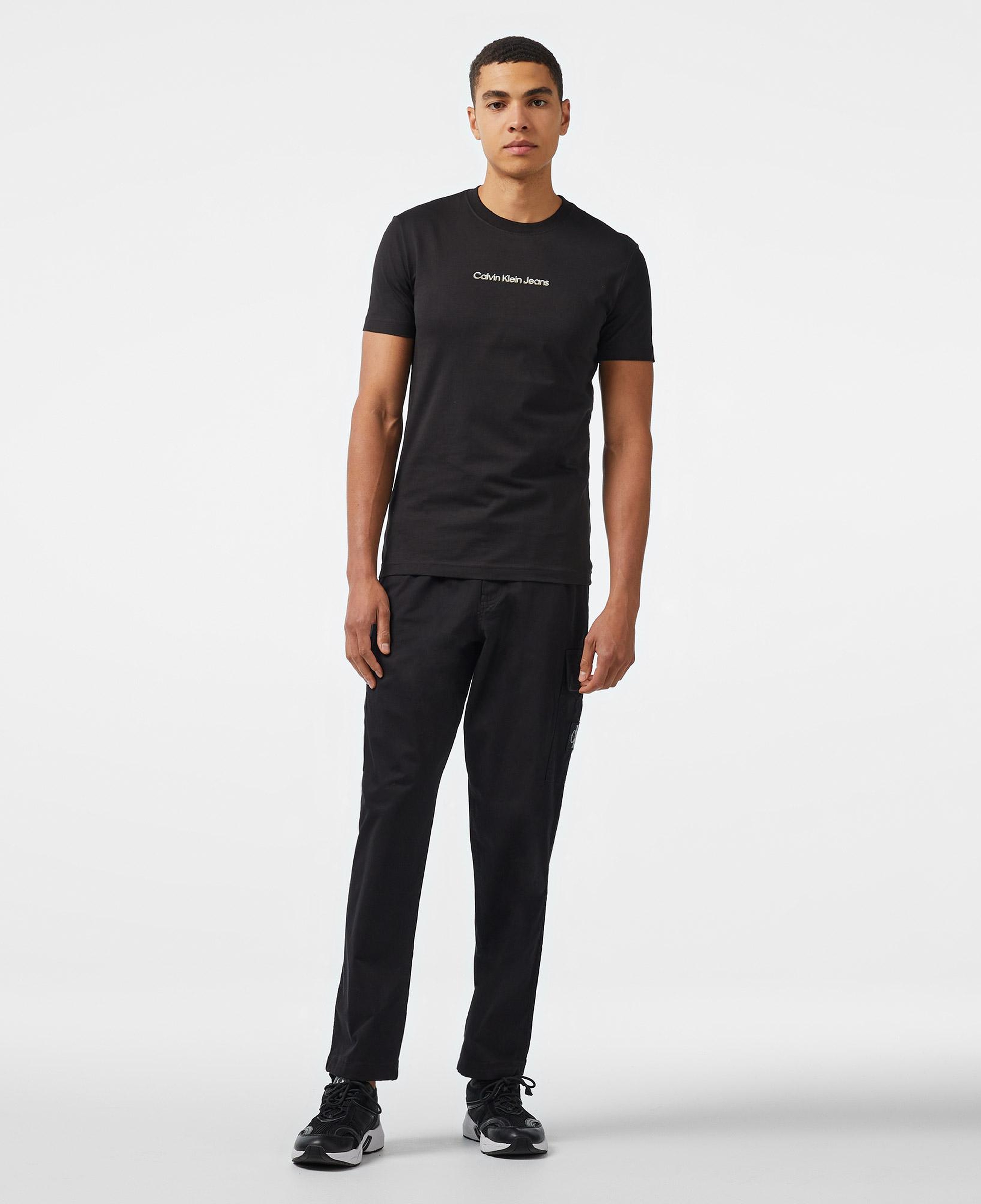 Calvin Klein Jeans Regular Straight Erkek Siyah Kargo Pantolon