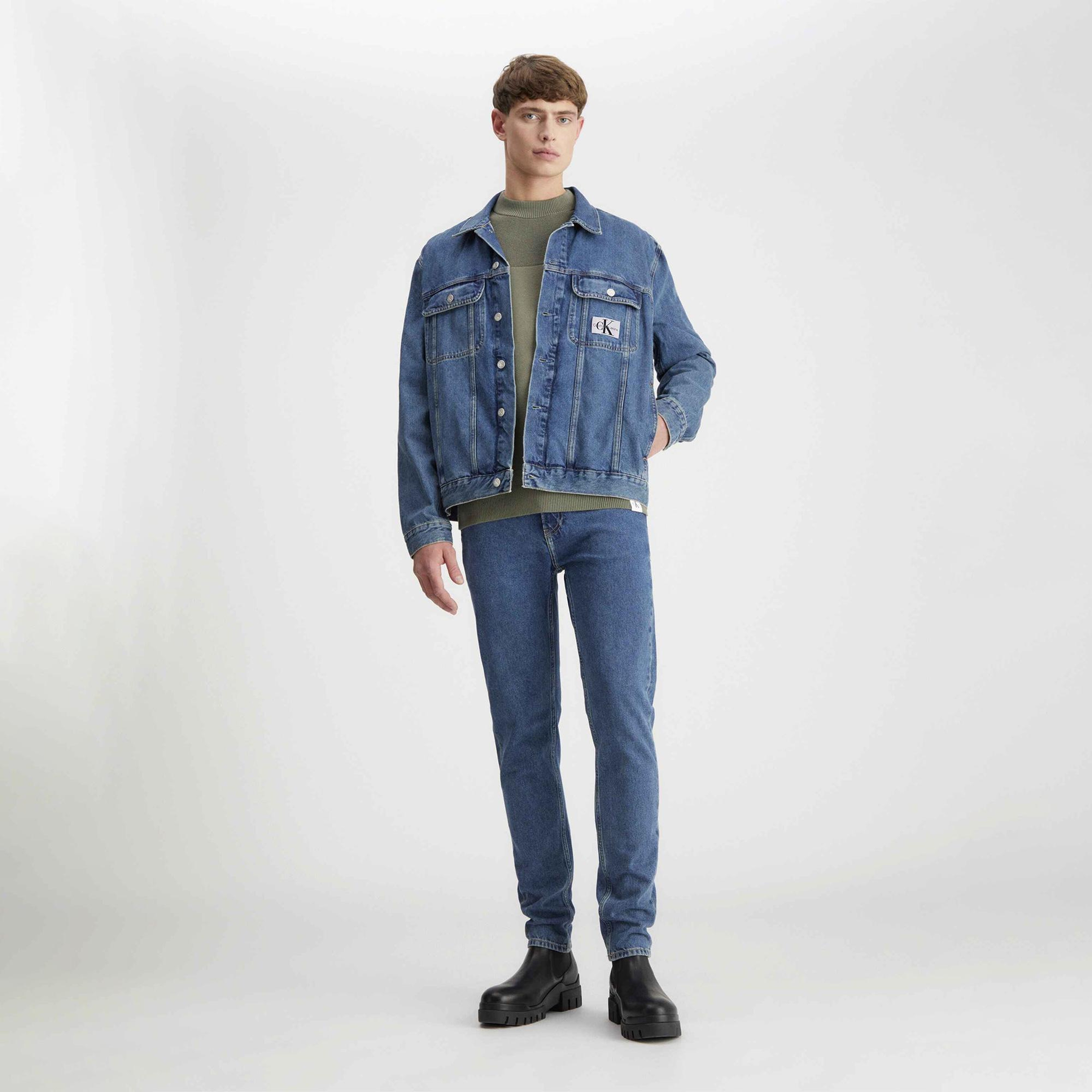Calvin Klein Jeans Erkek Mavi Ceket