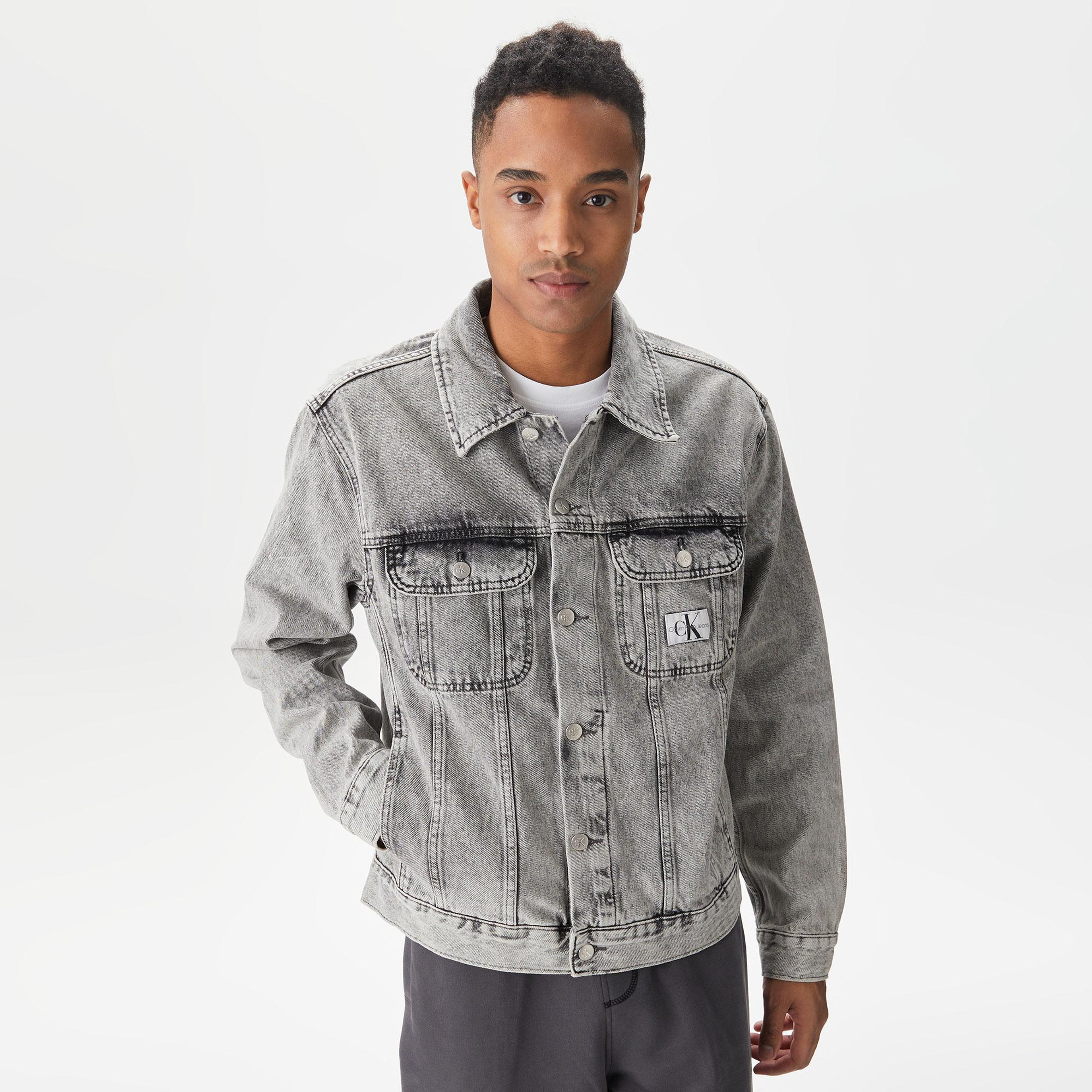 Calvin Klein Jeans Erkek Gri Ceket