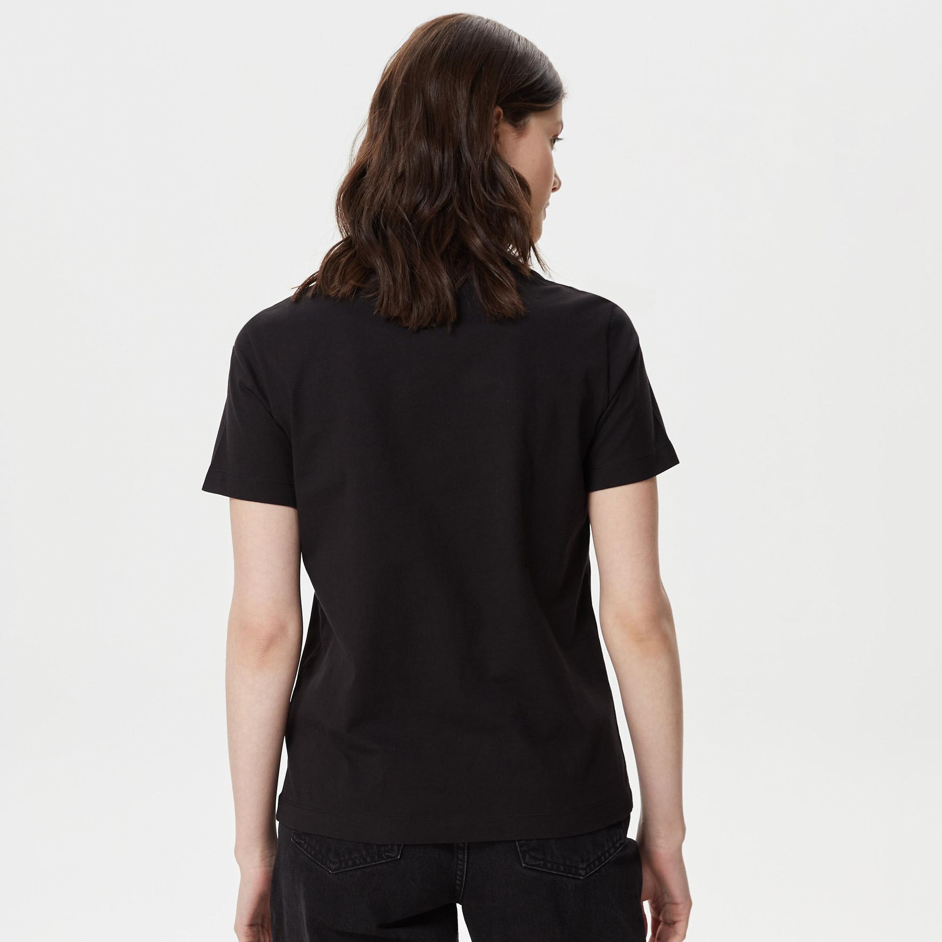 Calvin Klein Institutional Straight Siyah Kadın T-Shirt