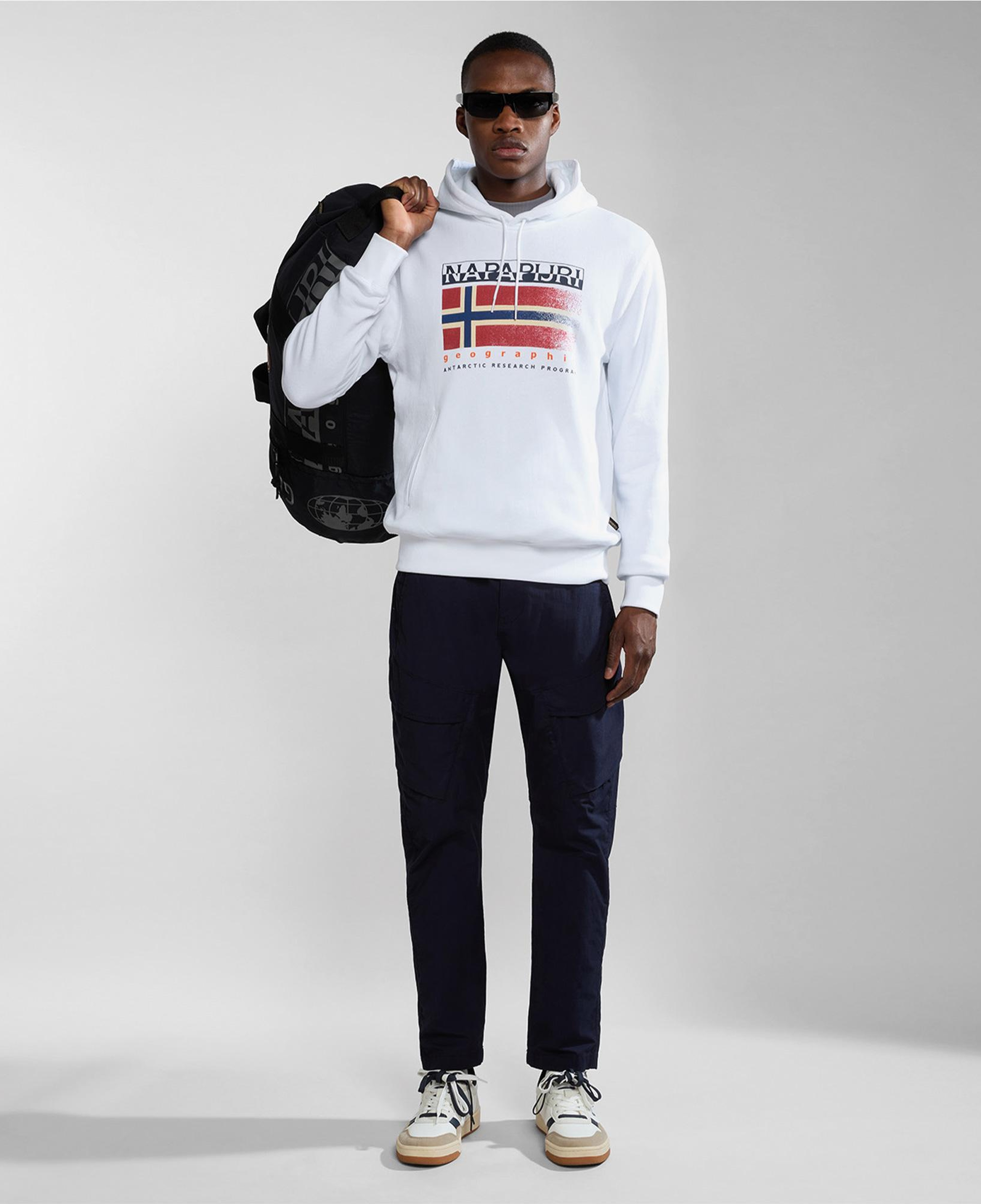 Napapijri B-Kreis Erkek Beyaz Sweatshirt