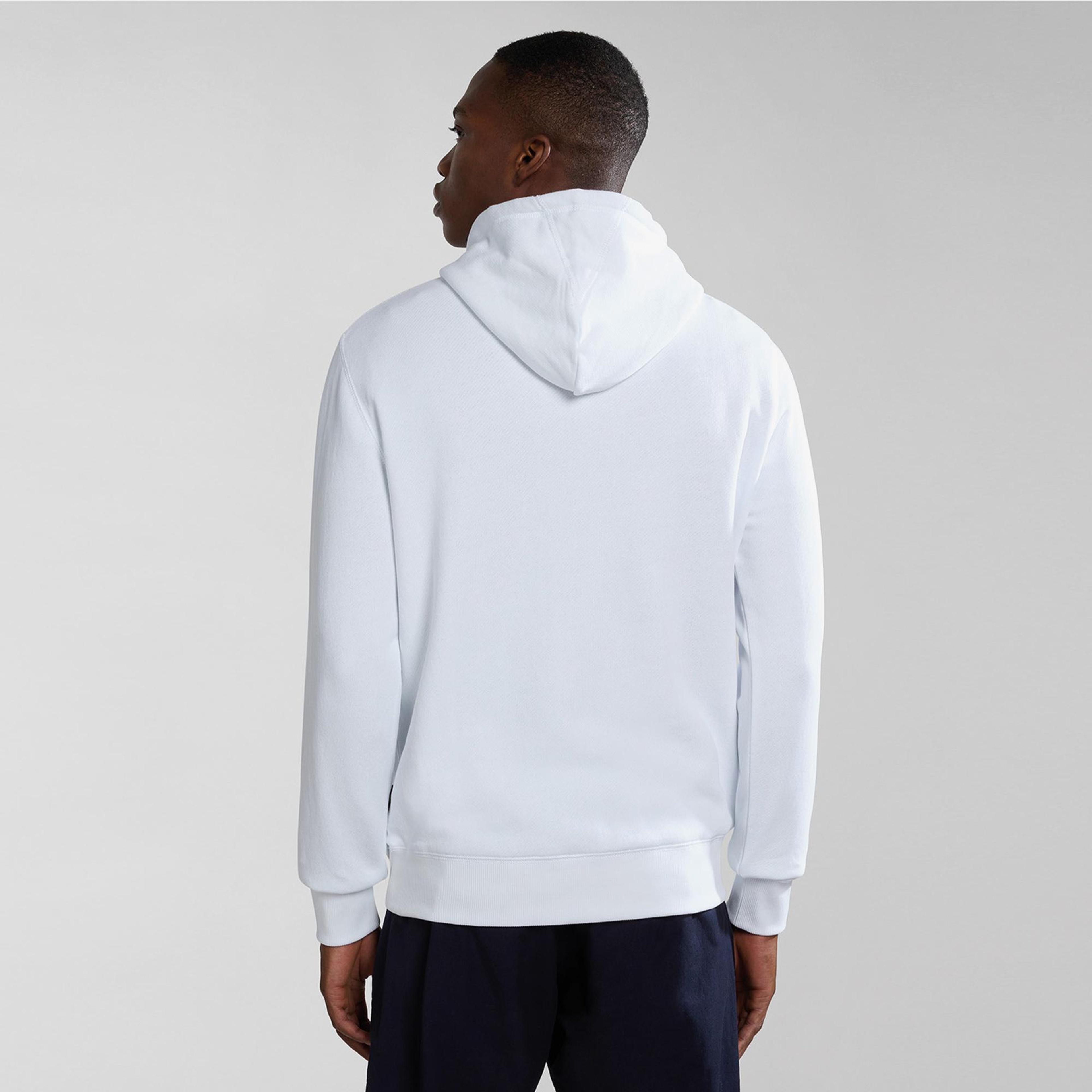 Napapijri B-Kreis Erkek Beyaz Sweatshirt