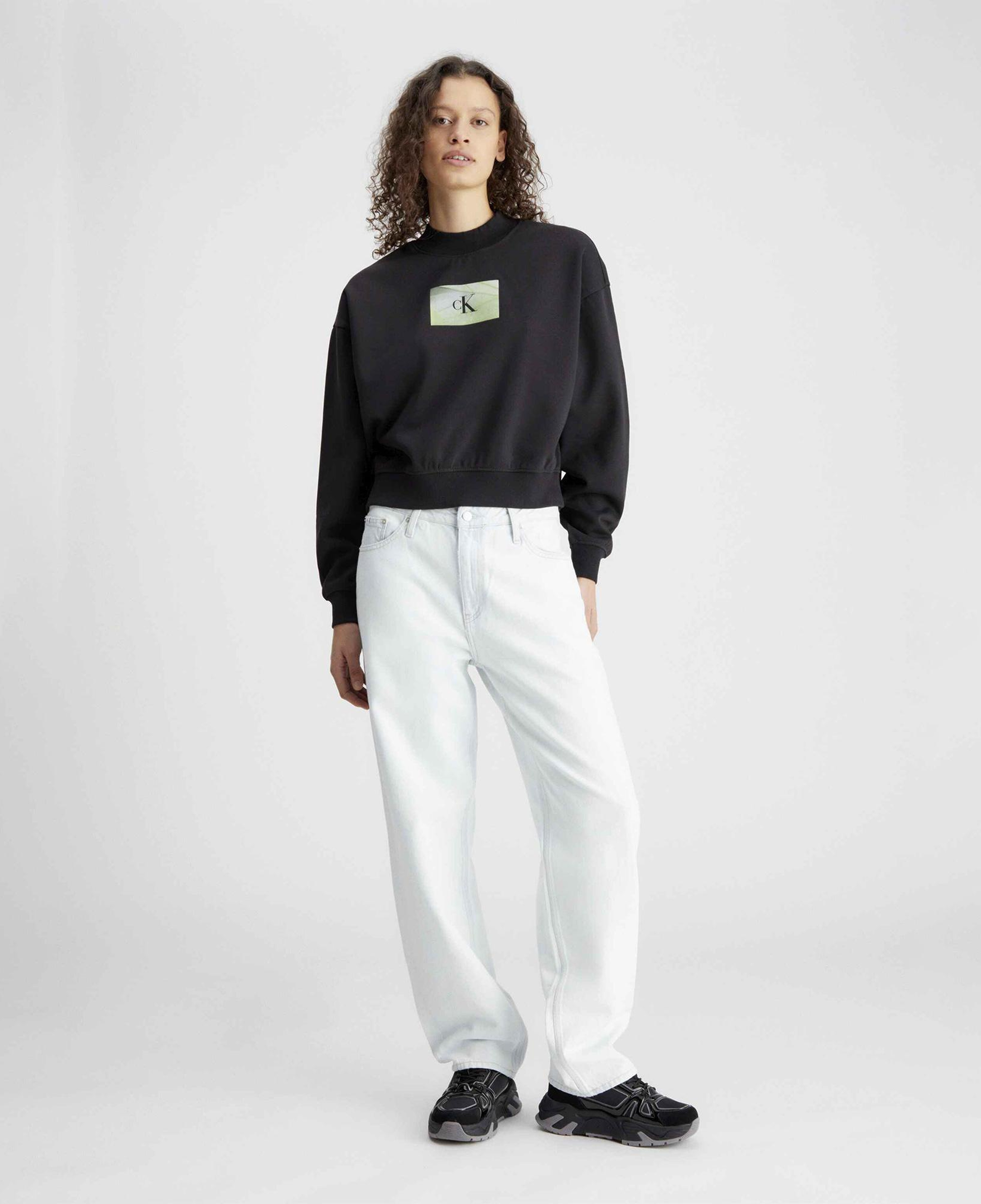Calvin Klein Jeans Second Skin Kadın Siyah Sweatshirt
