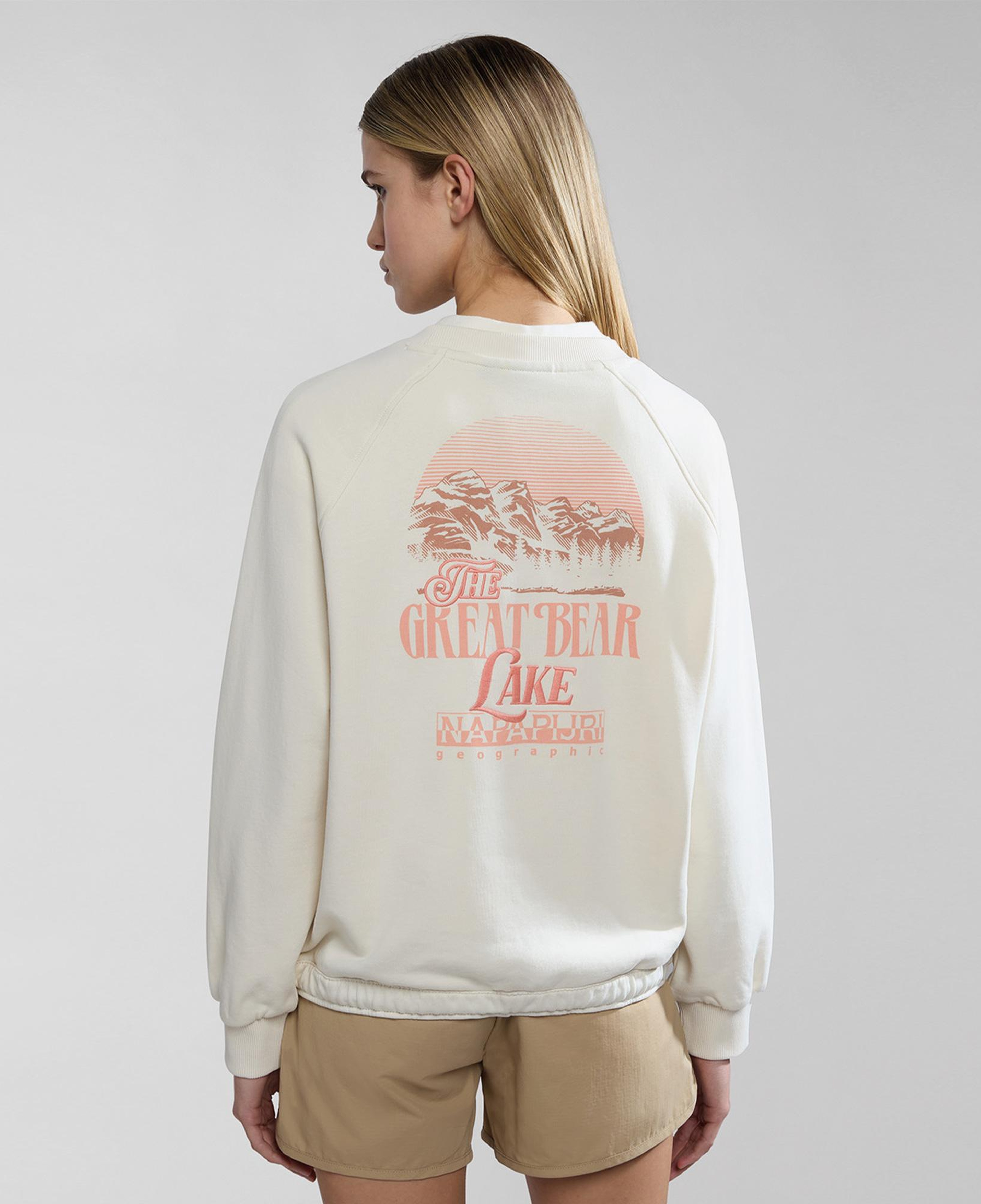 Napapijri B-Boyd Kadın Beyaz Sweatshirt