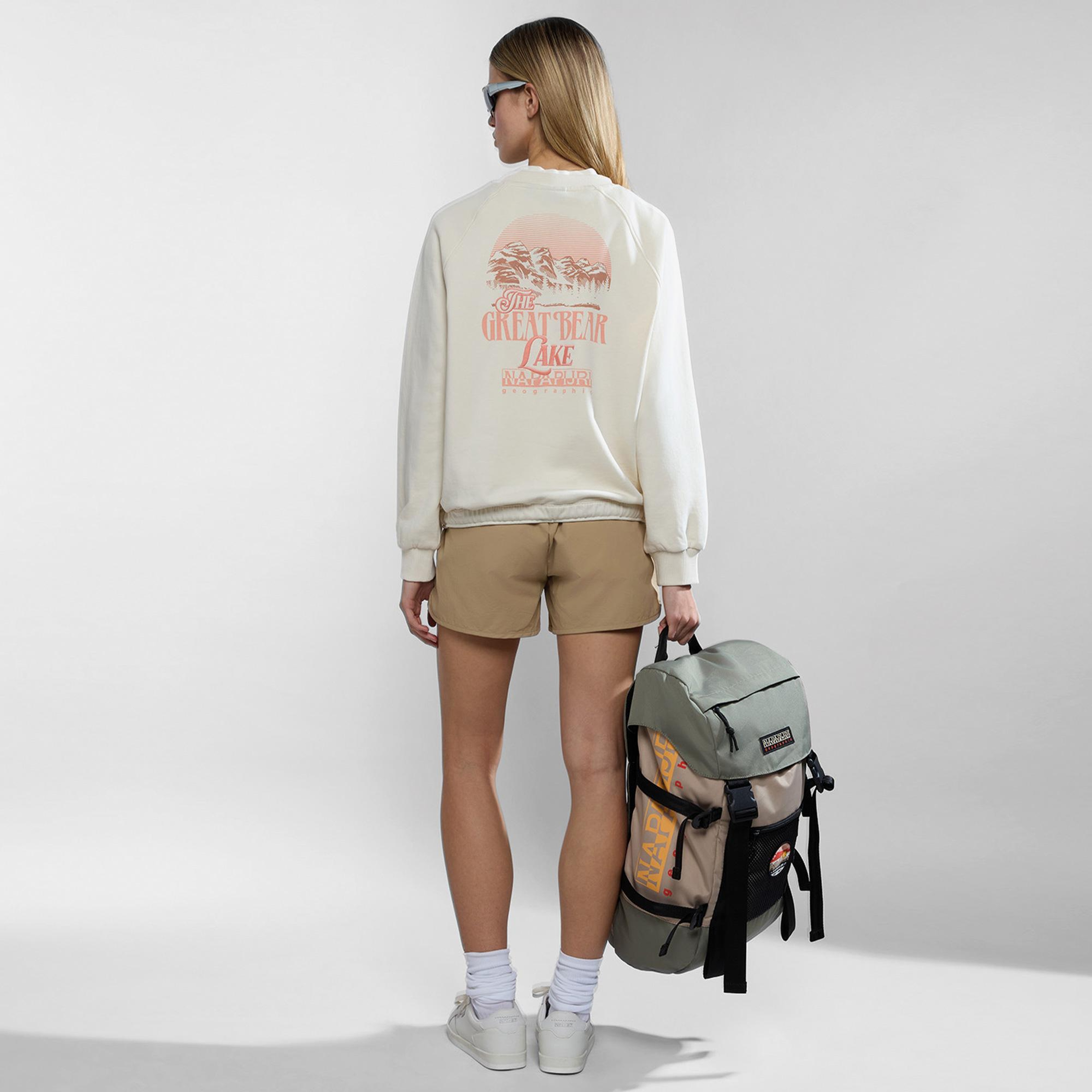 Napapijri B-Boyd Kadın Beyaz Sweatshirt