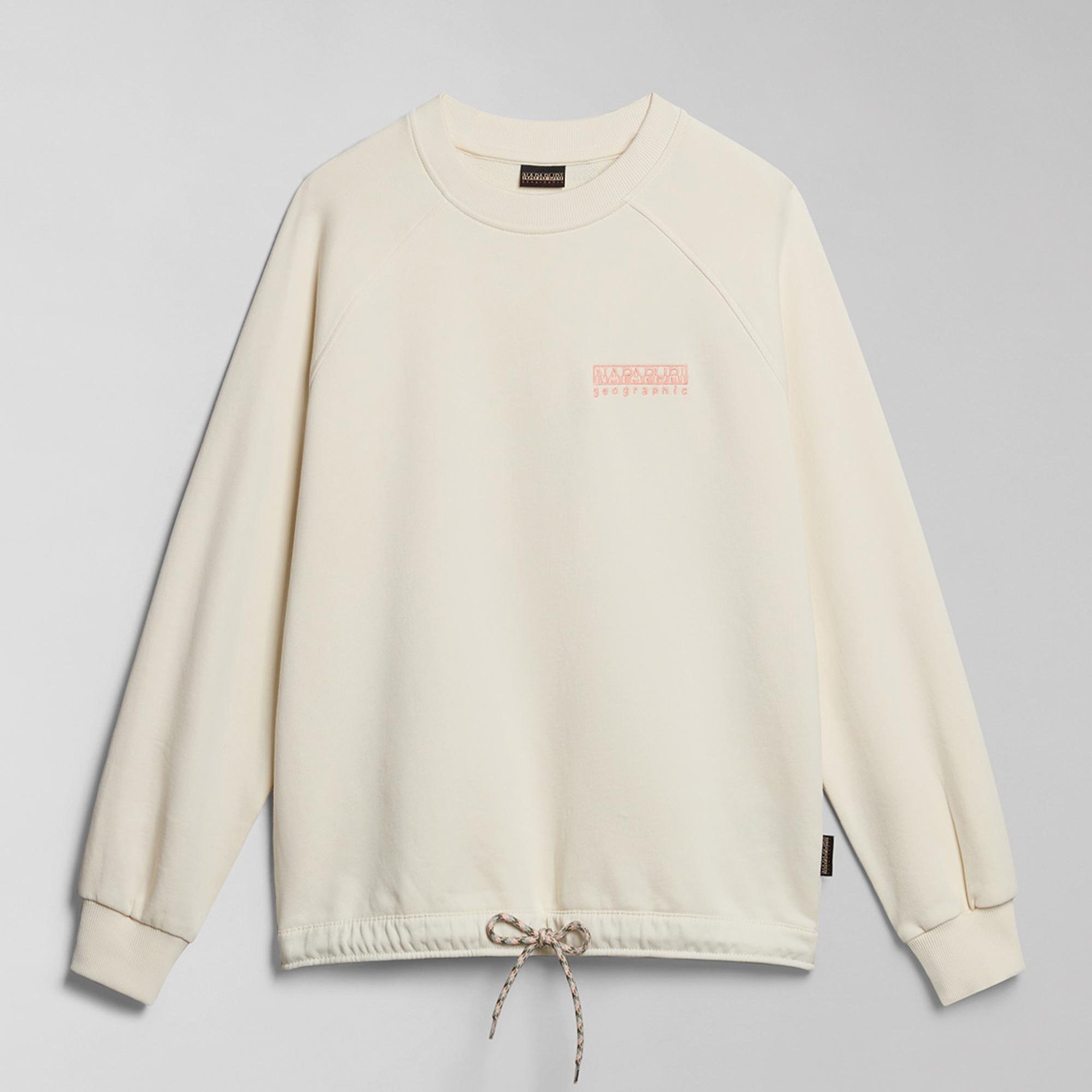 Napapijri B-Boyd Kadın Beyaz Sweatshirt