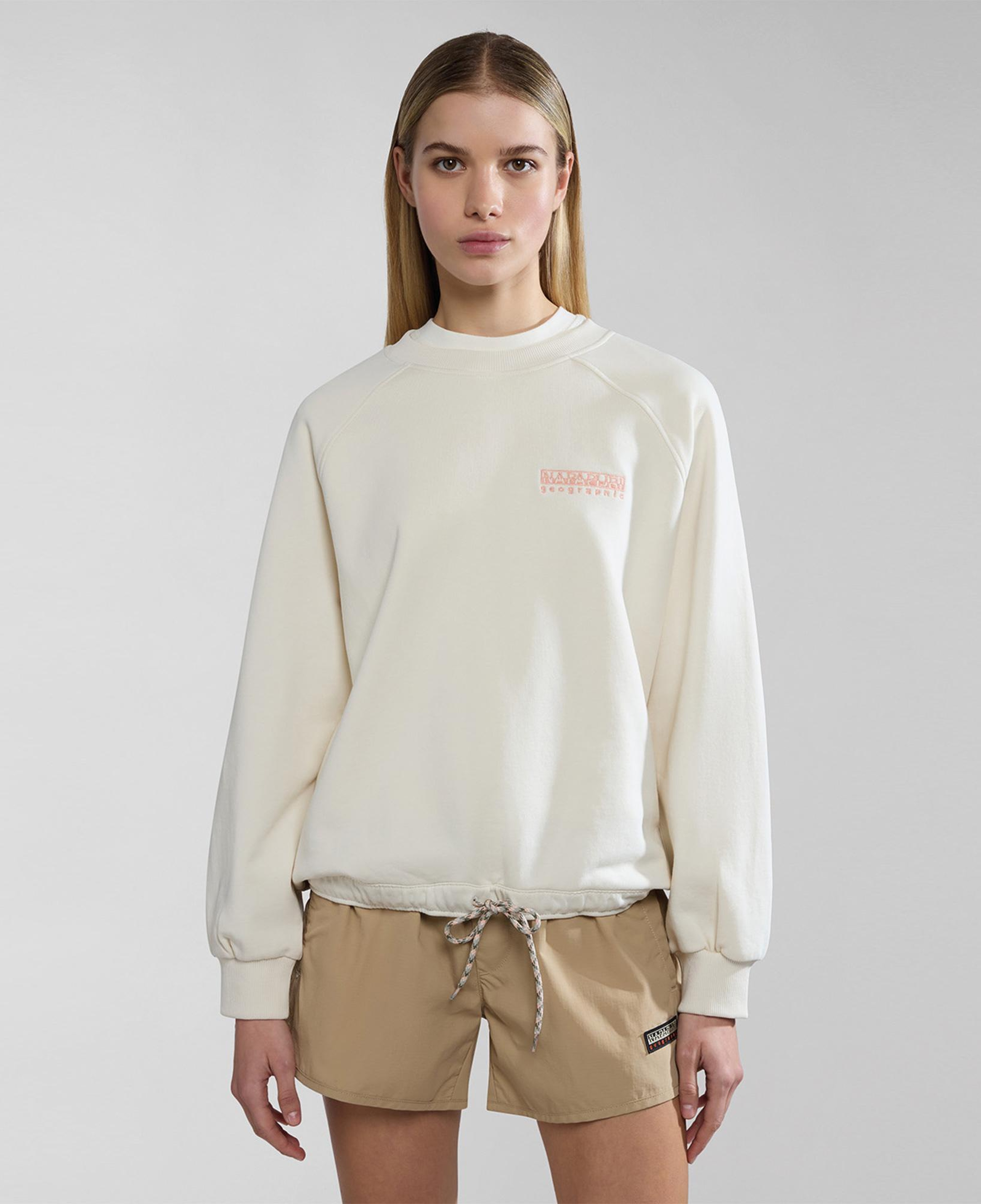 Napapijri B-Boyd Kadın Beyaz Sweatshirt