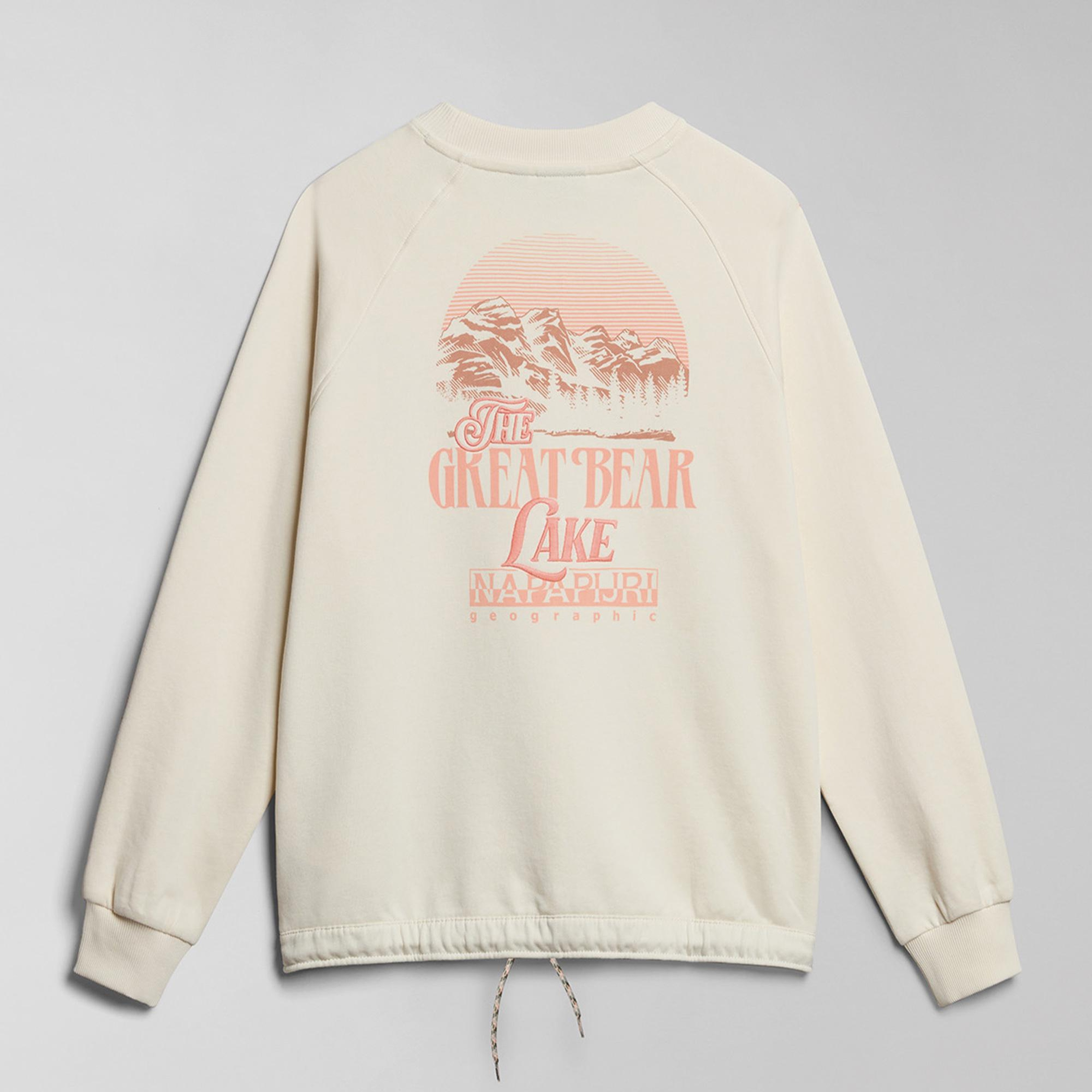 Napapijri B-Boyd Kadın Beyaz Sweatshirt