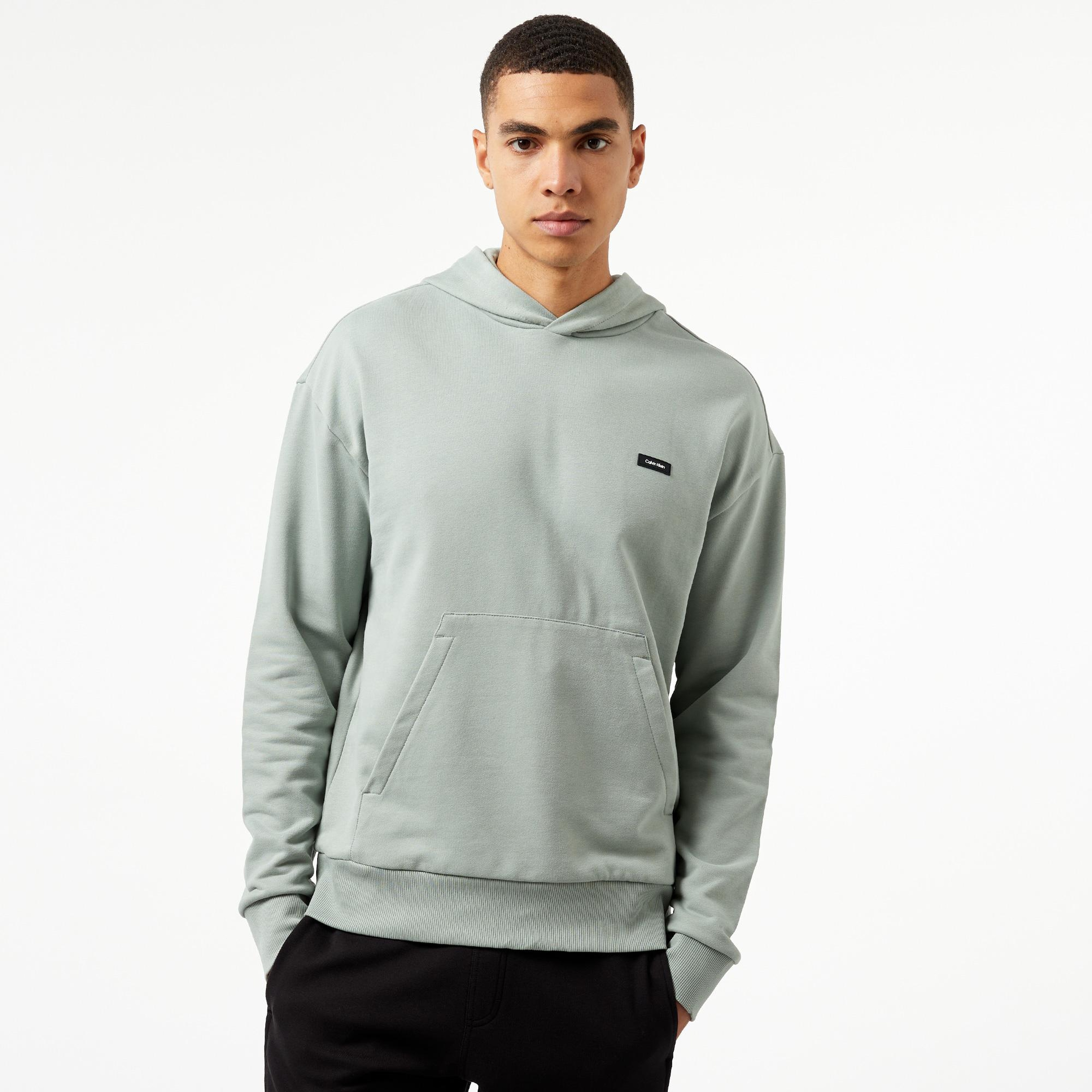Calvin Klein Cotton Comfort Erkek Gri Hoodie