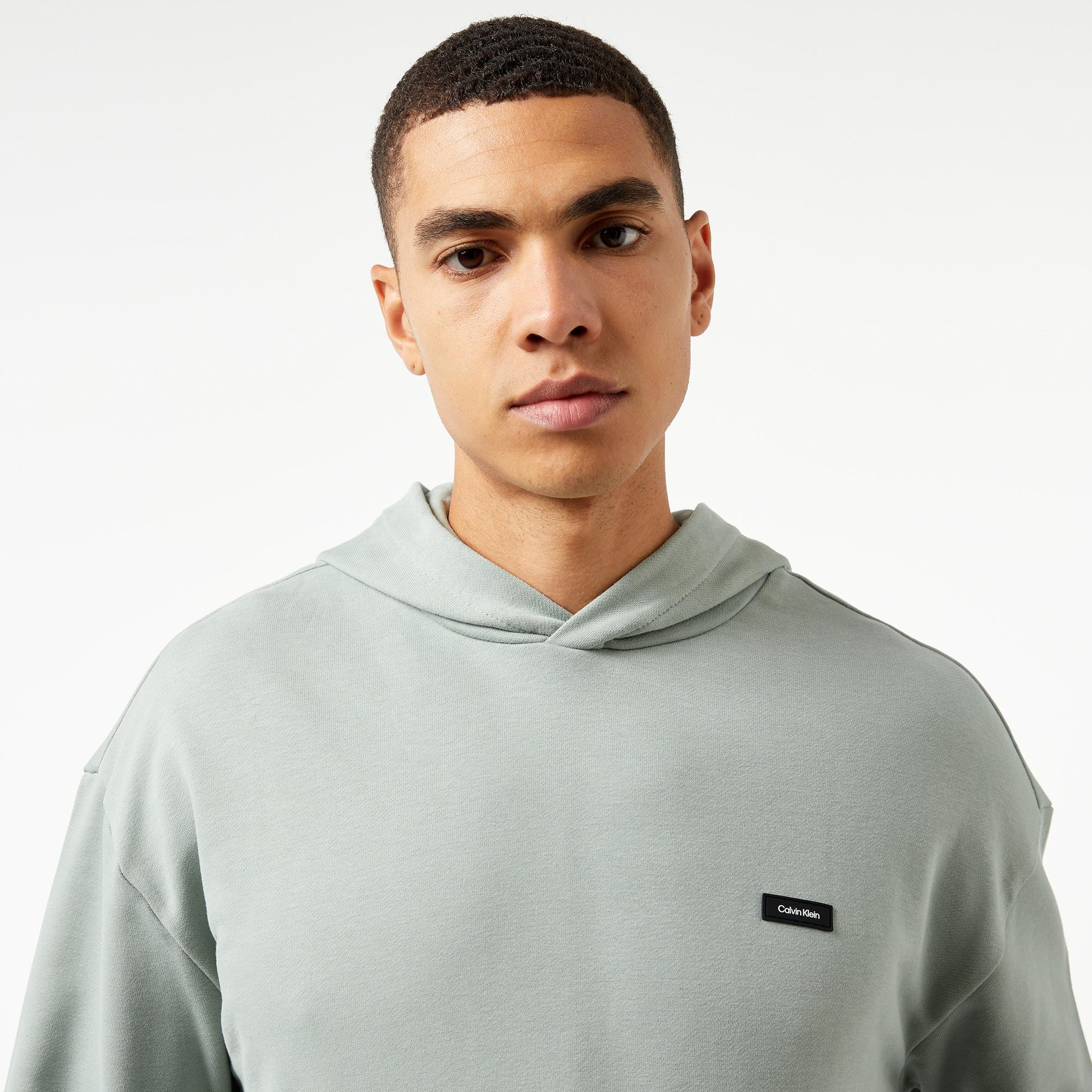 Calvin Klein Cotton Comfort Erkek Gri Hoodie