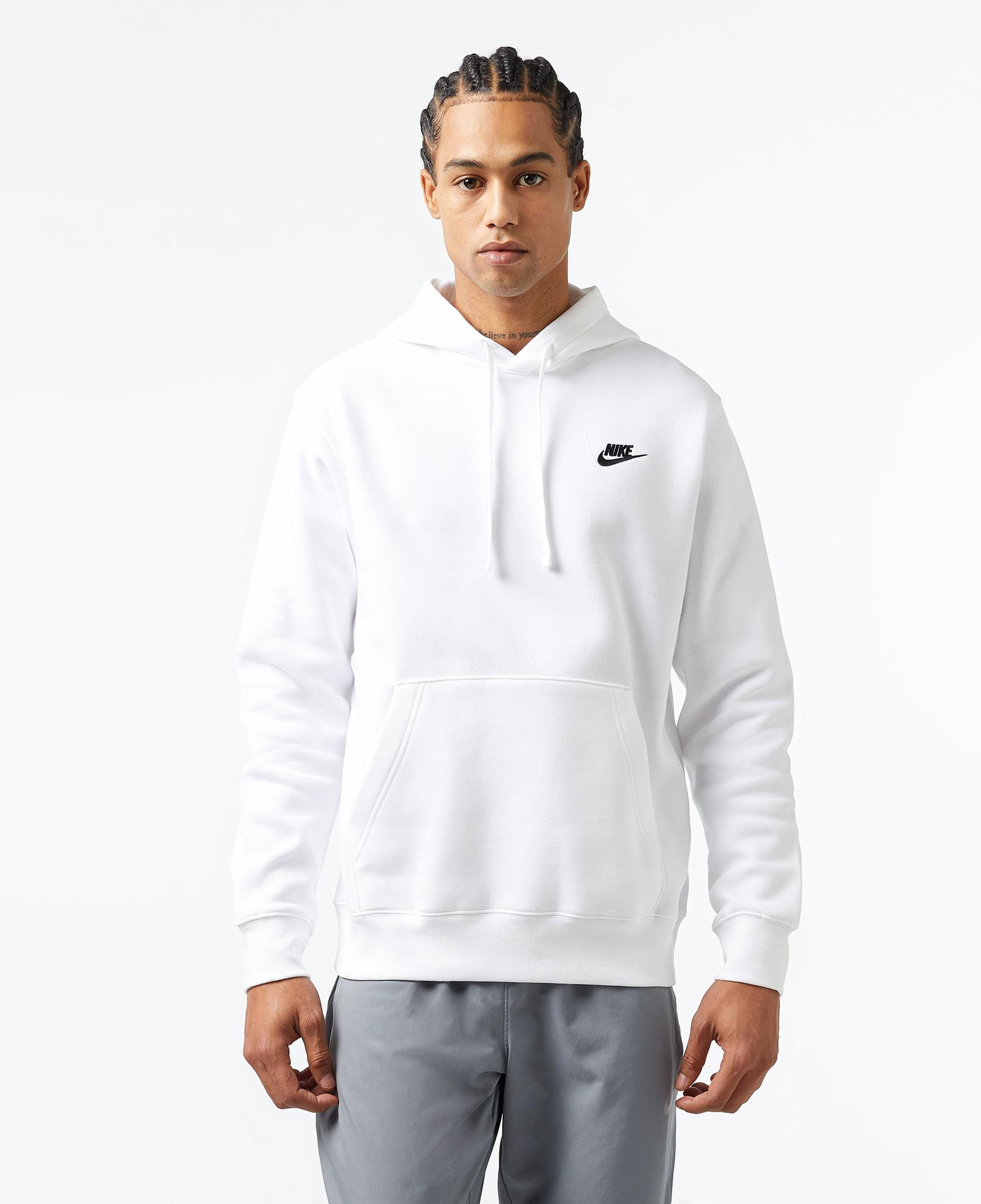Nike Sportswear Club Fleece Erkek Beyaz Sweatshirt