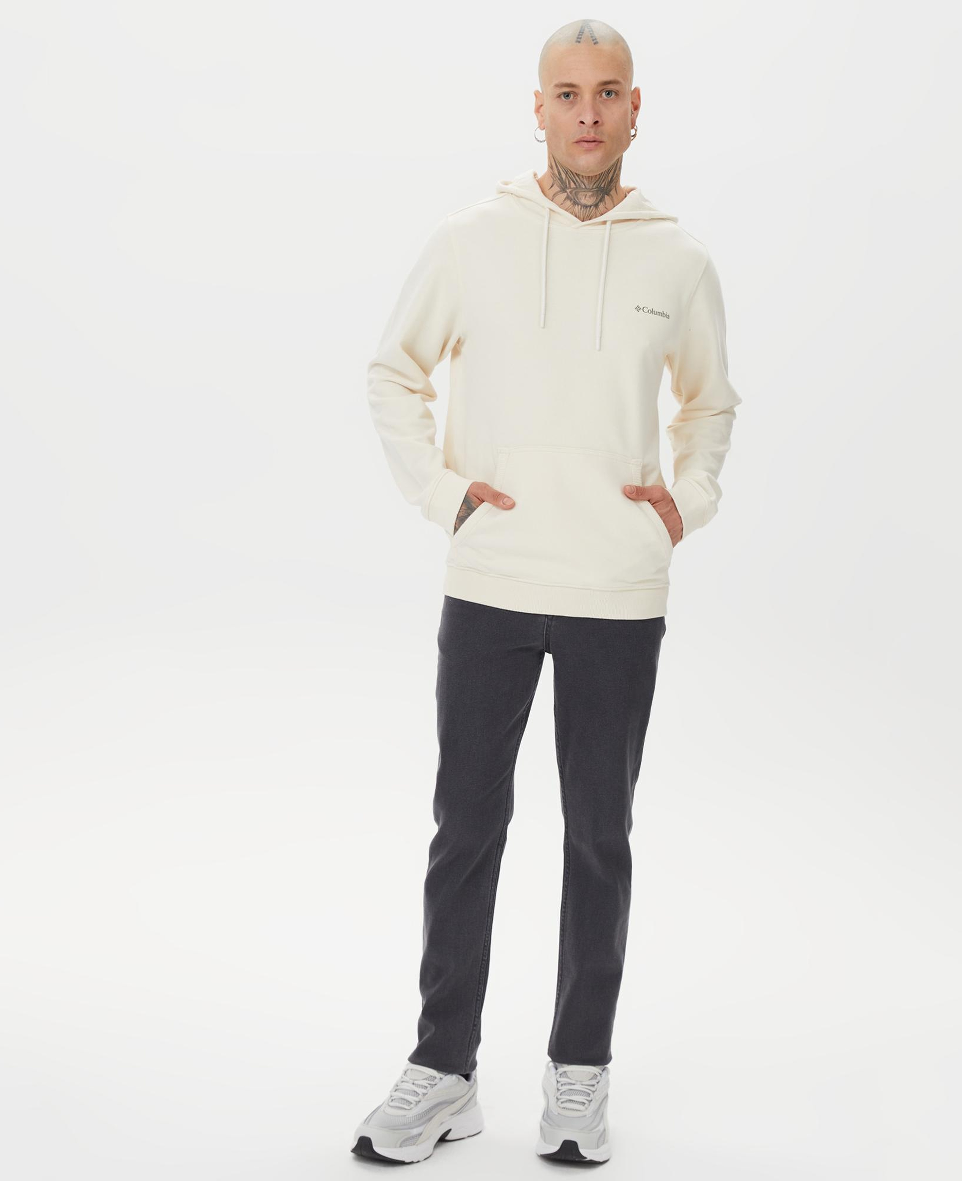 Columbia Basic Sm Logo Erkek Krem Sweatshirt