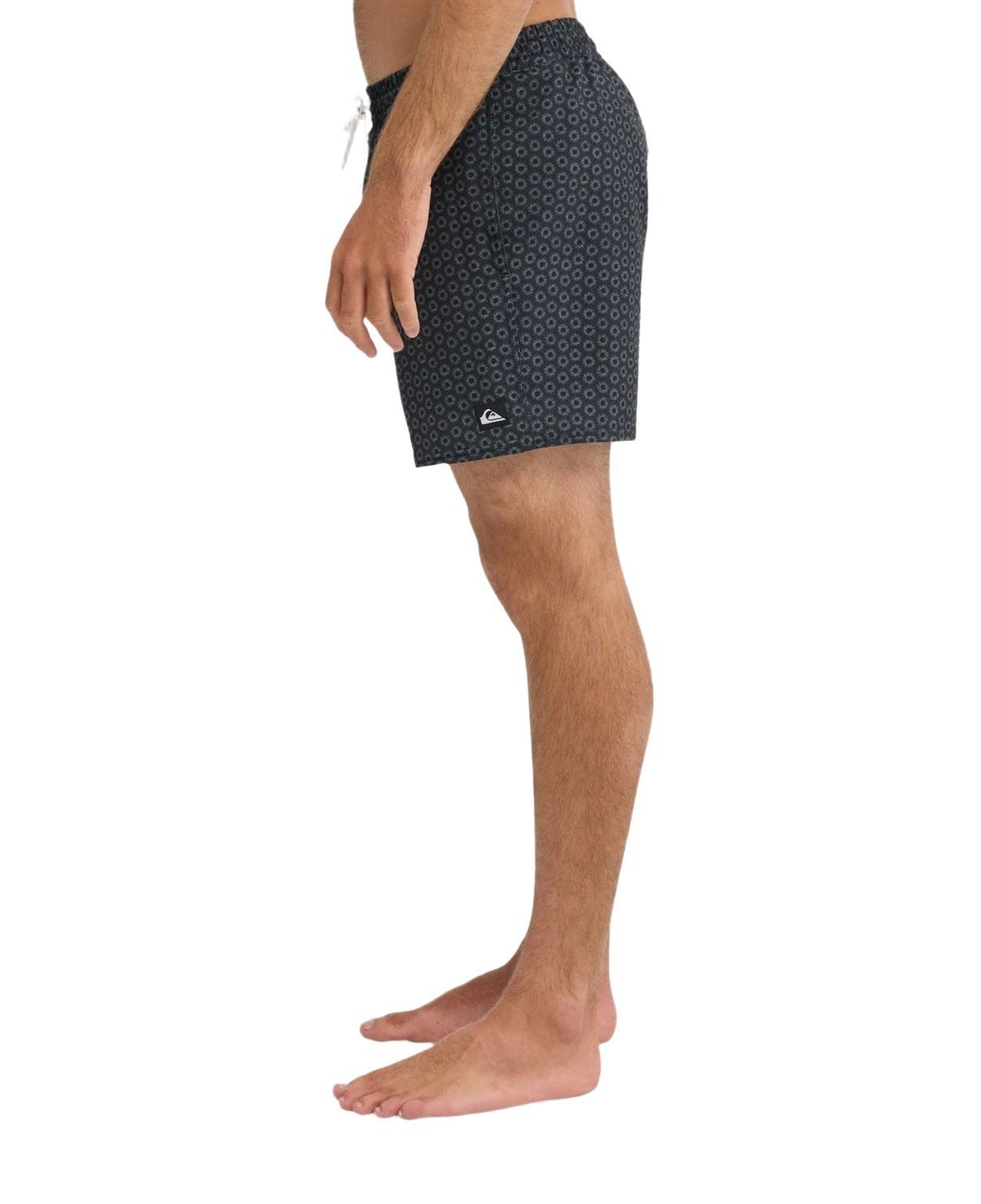 Quiksilver Stretch Printed Erkek Siyah Volley Short