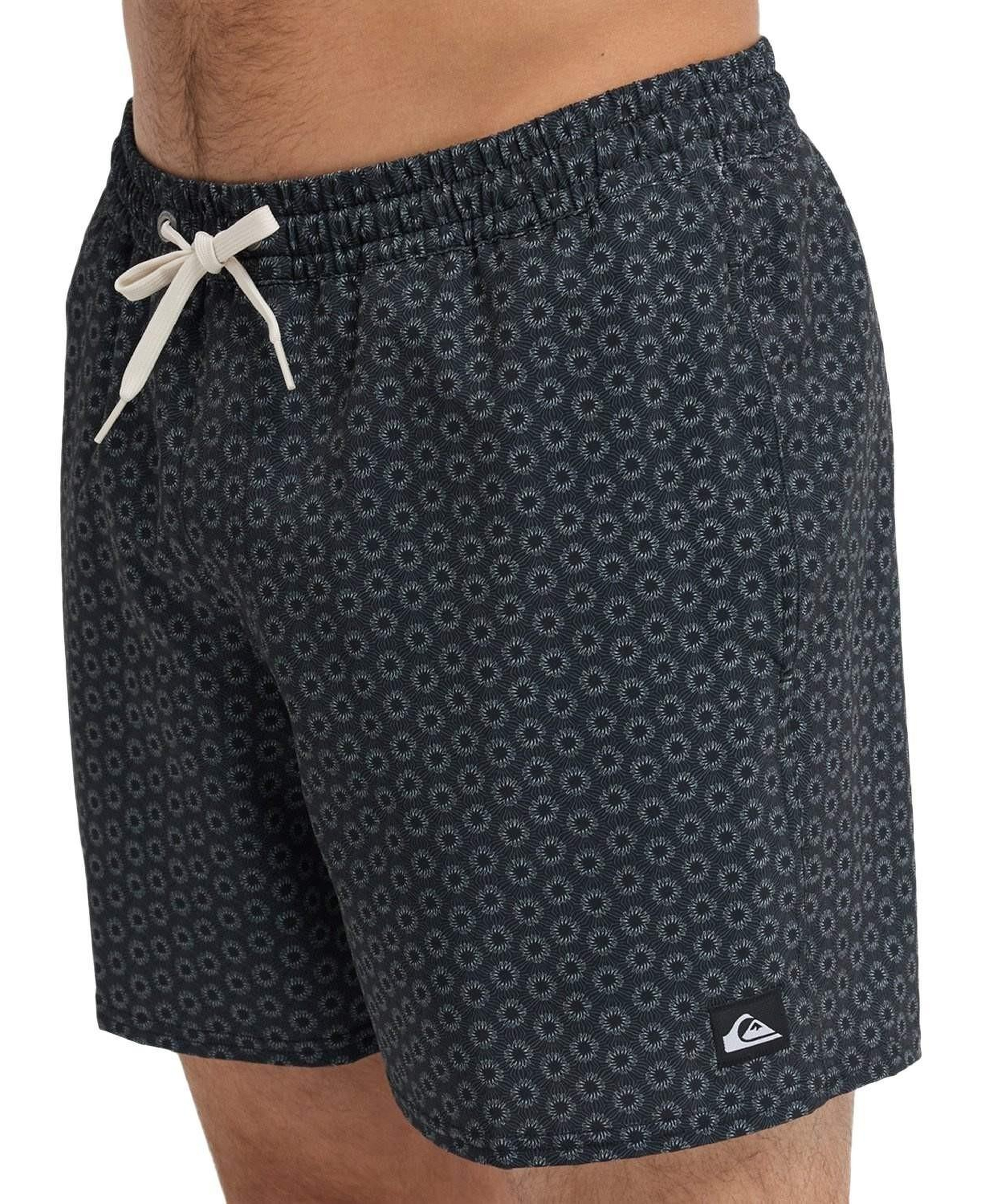Quiksilver Stretch Printed Erkek Siyah Volley Short