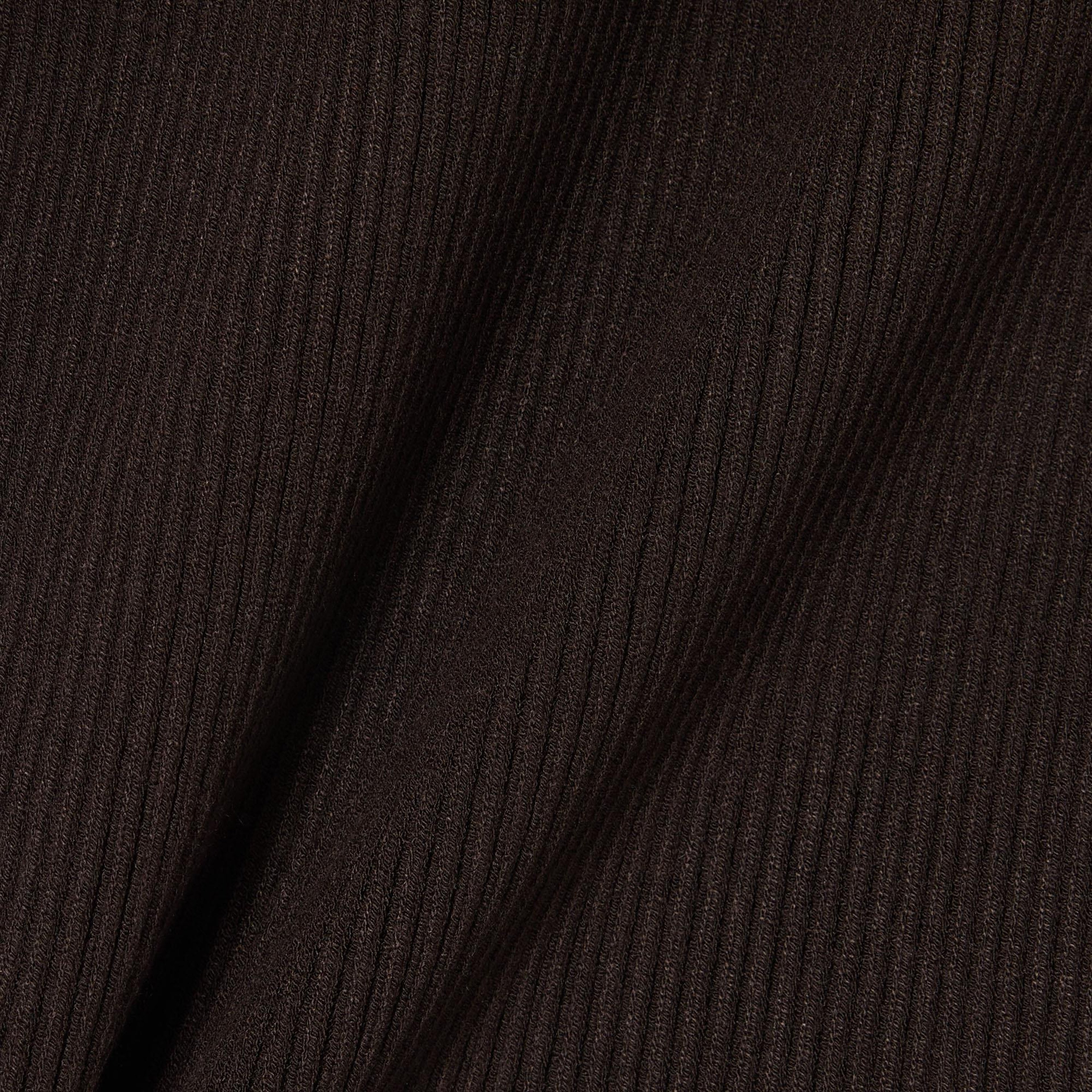 Kadın Slim Fit Kısa Kollu Polo Yaka Kahverengi Triko