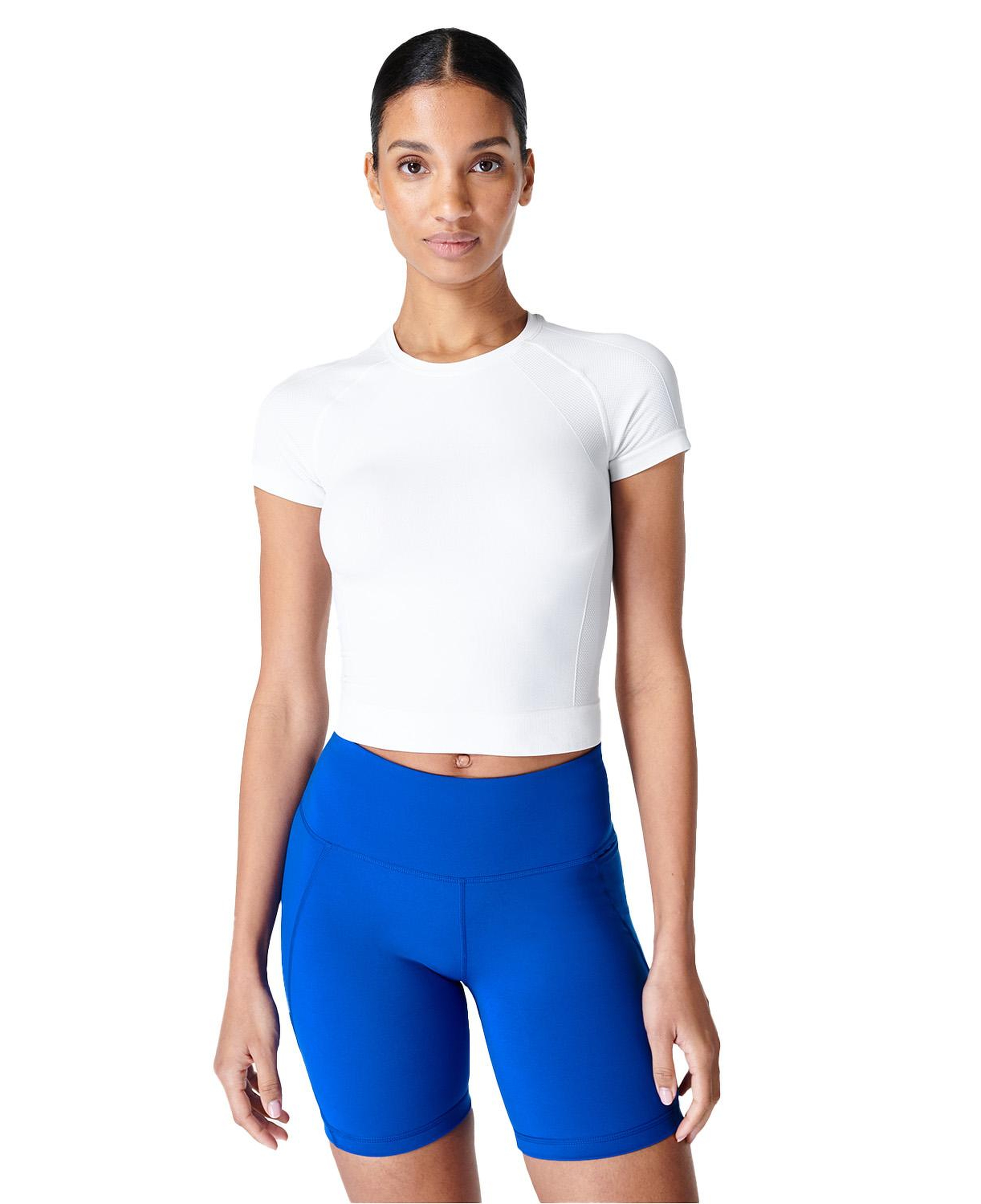 Sweaty Betty Athlete Crop Seamless Workout Kadın Koşu Tank Top