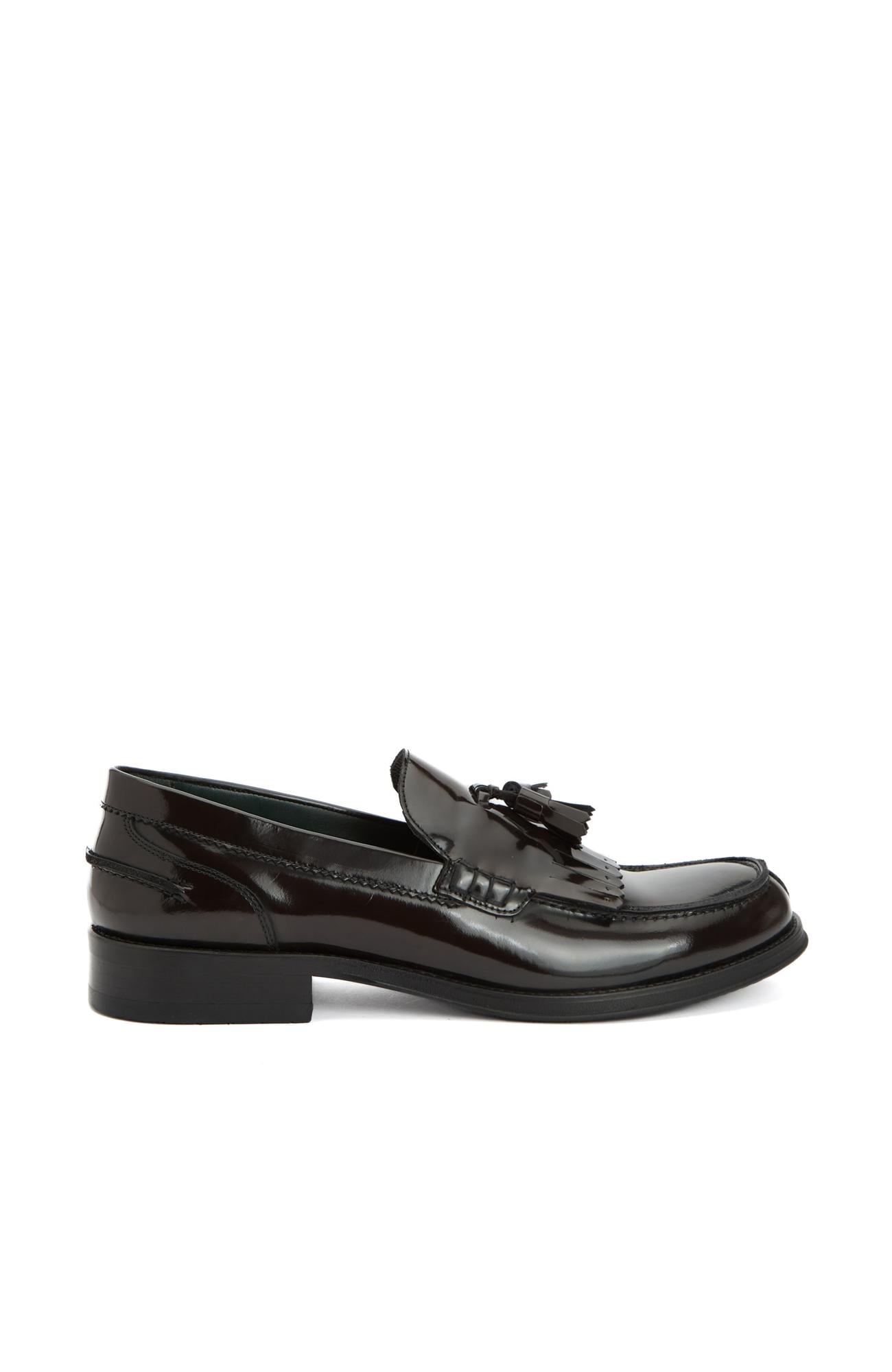 George Hogg Icons Erkek Kahverengi Deri Loafer
