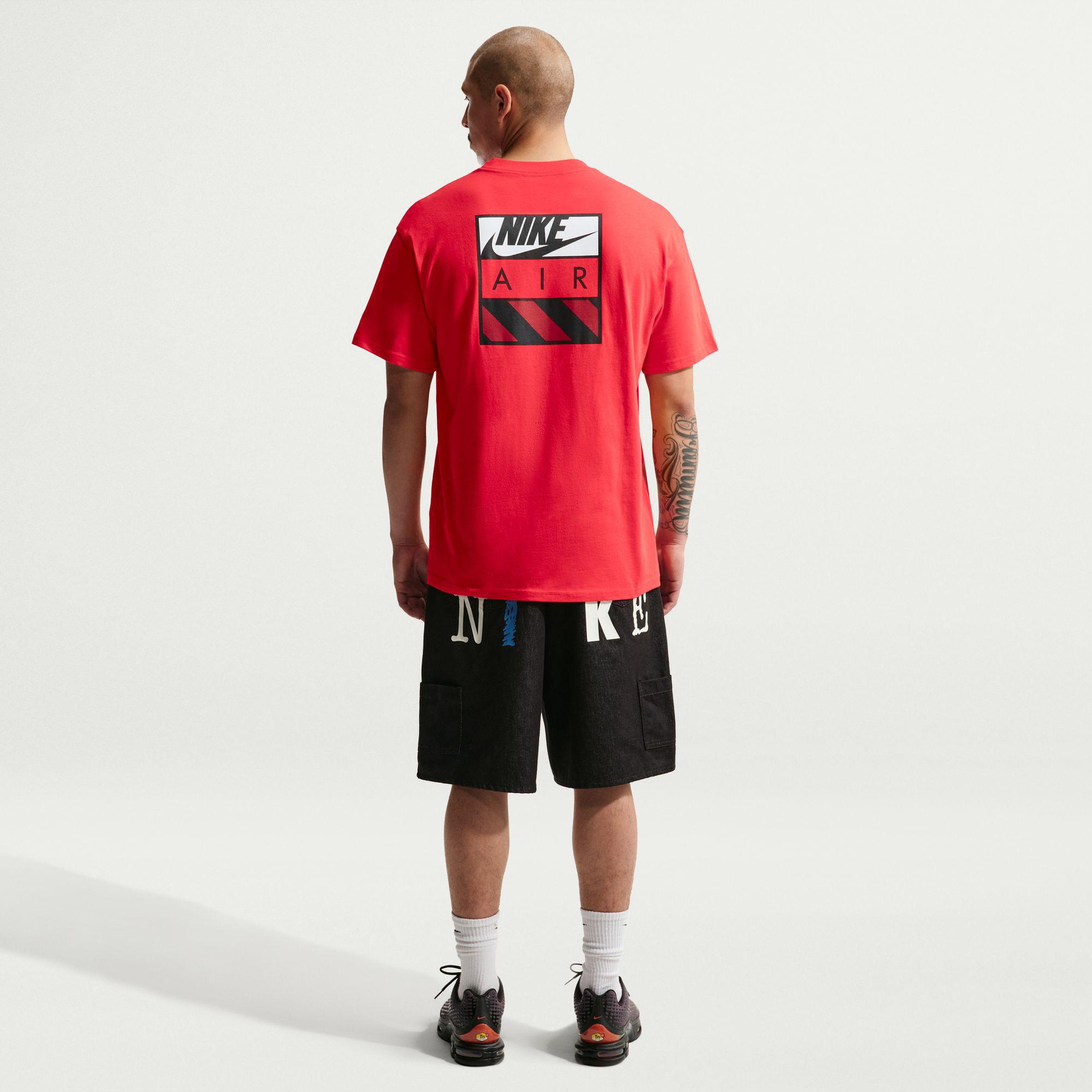 Nike Sportswear Air Box Erkek Kırmızı T-Shirt