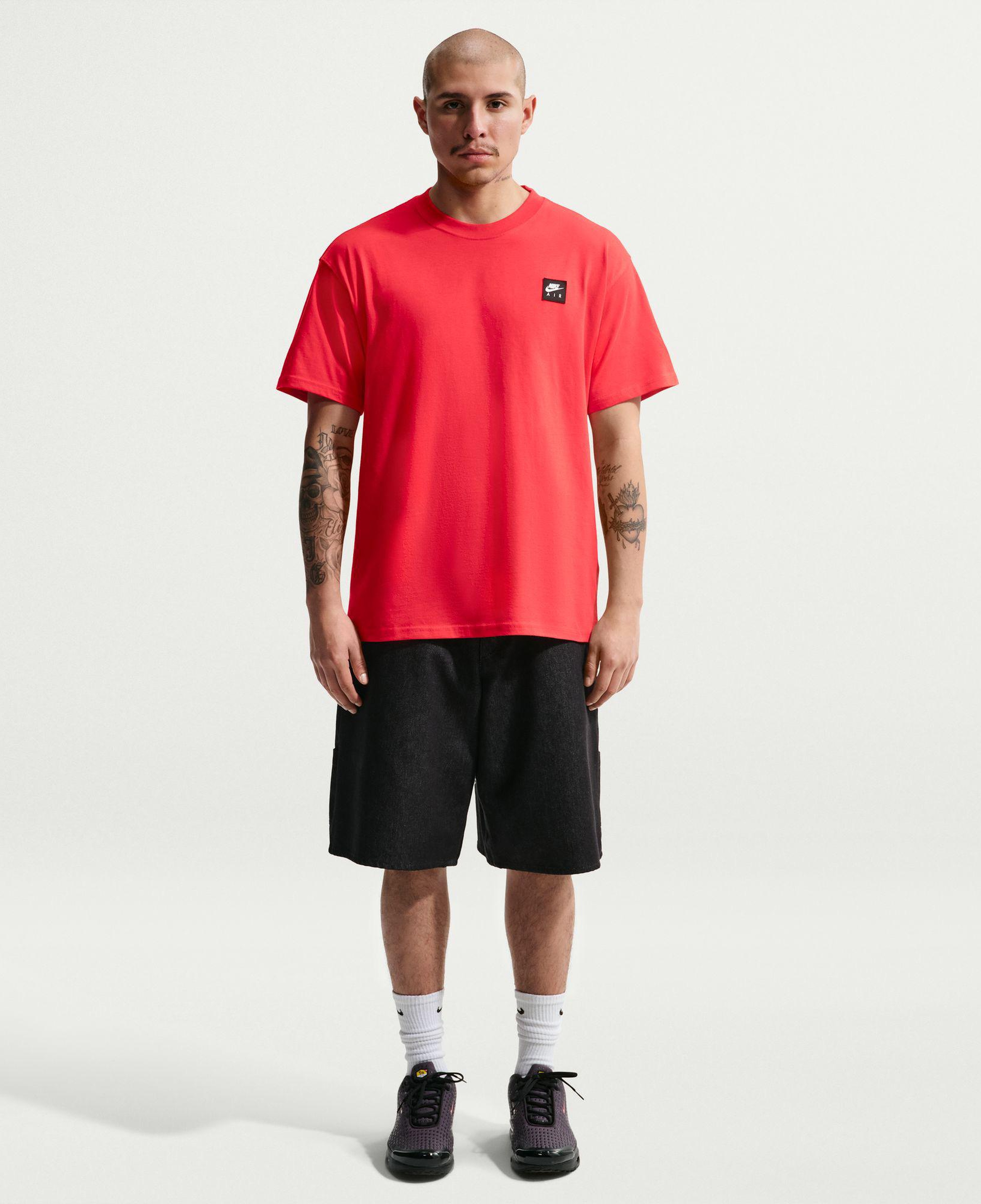 Nike Sportswear Air Box Erkek Kırmızı T-Shirt