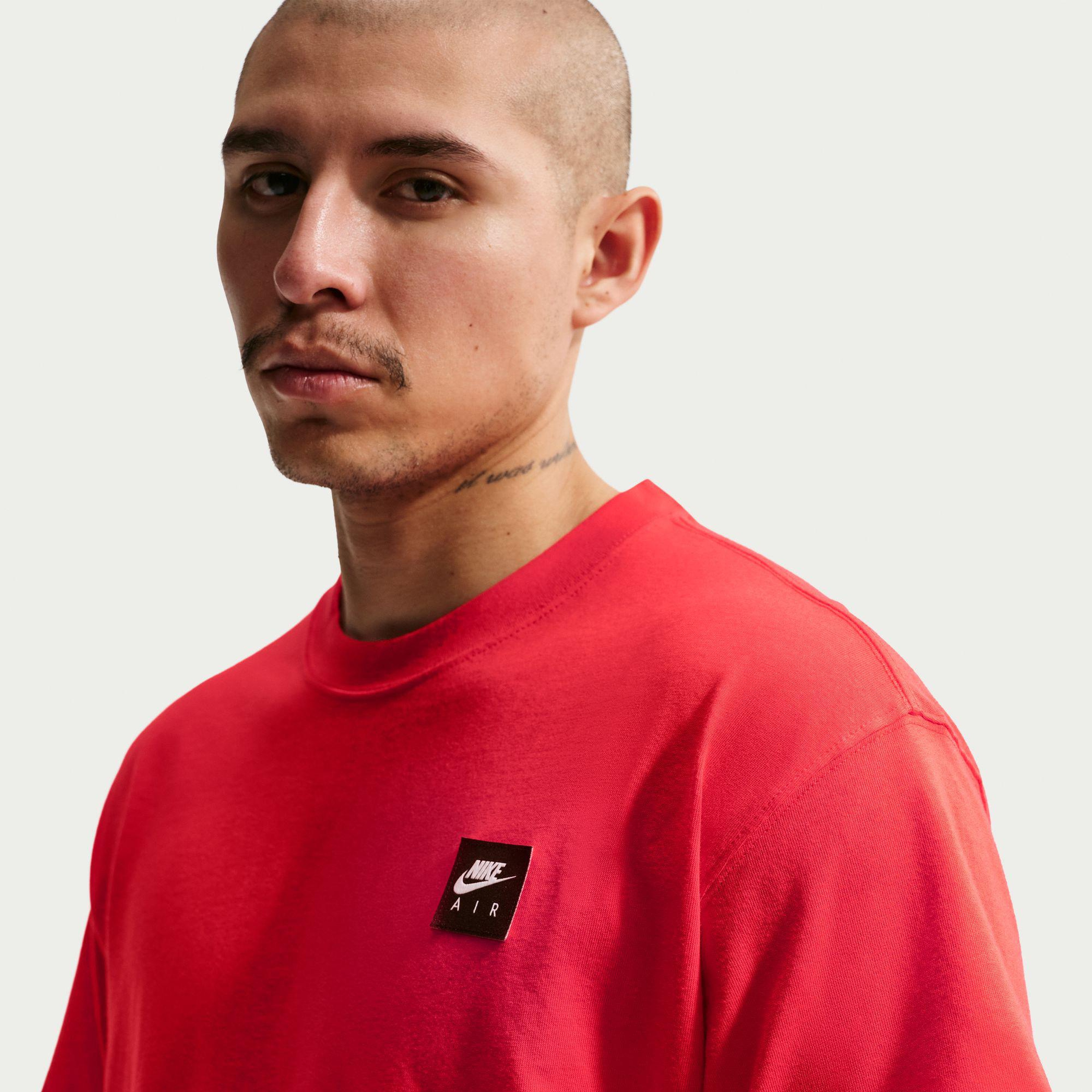Nike Sportswear Air Box Erkek Kırmızı T-Shirt