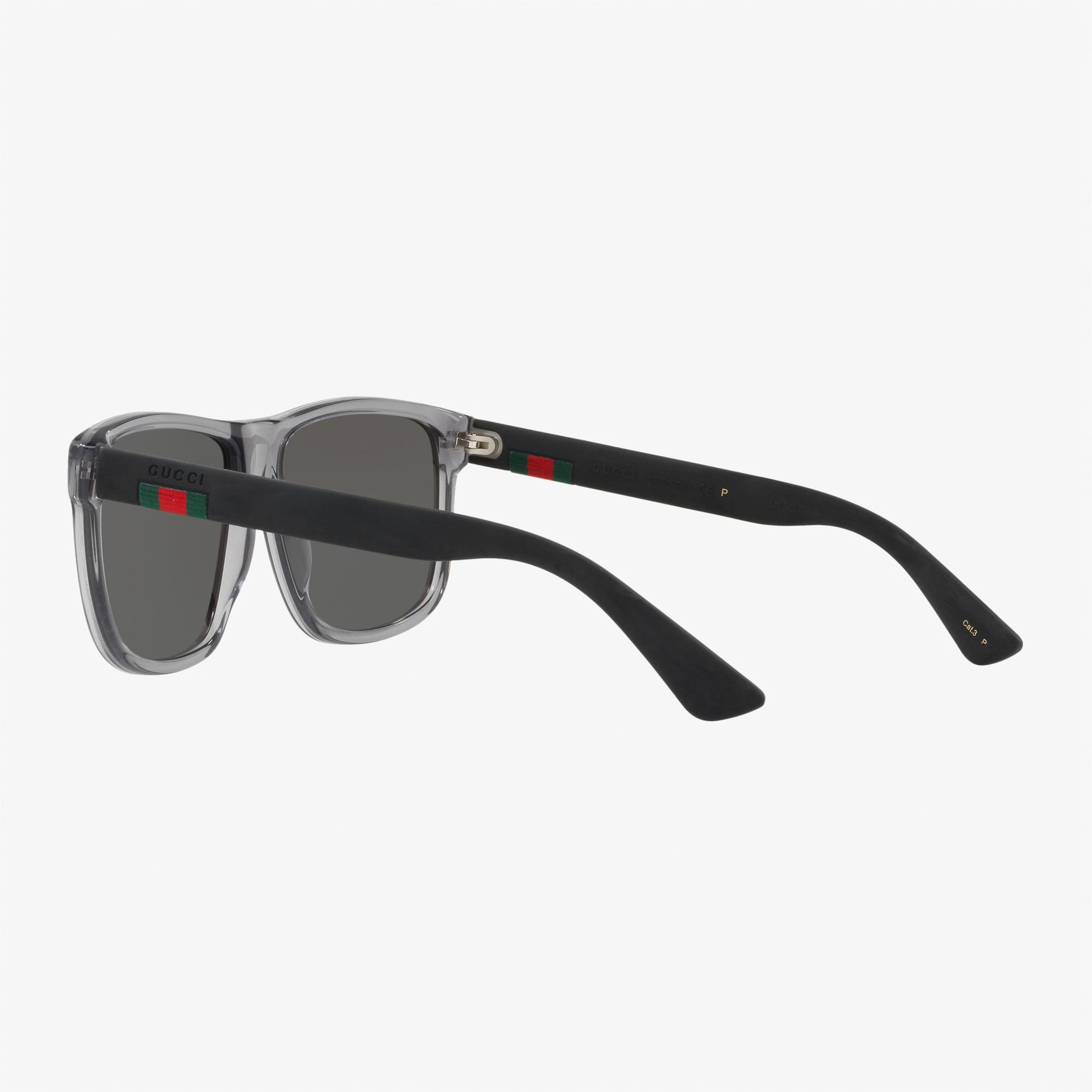 GUCCI 0 Erkek Gri Güneş Gözlüğü